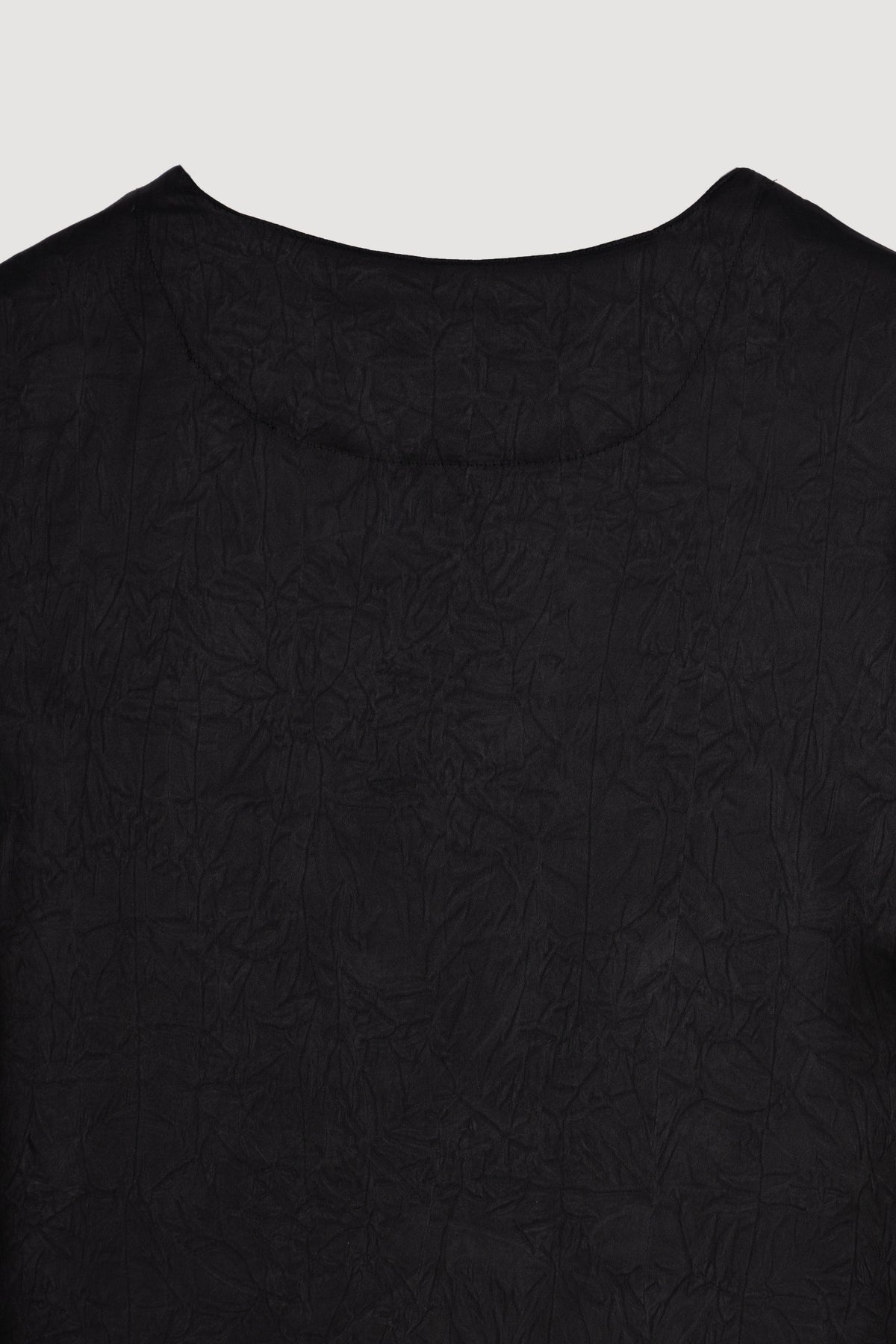 women's blouse Egypt - Black Cowl-Neck Satin Blouse - 3