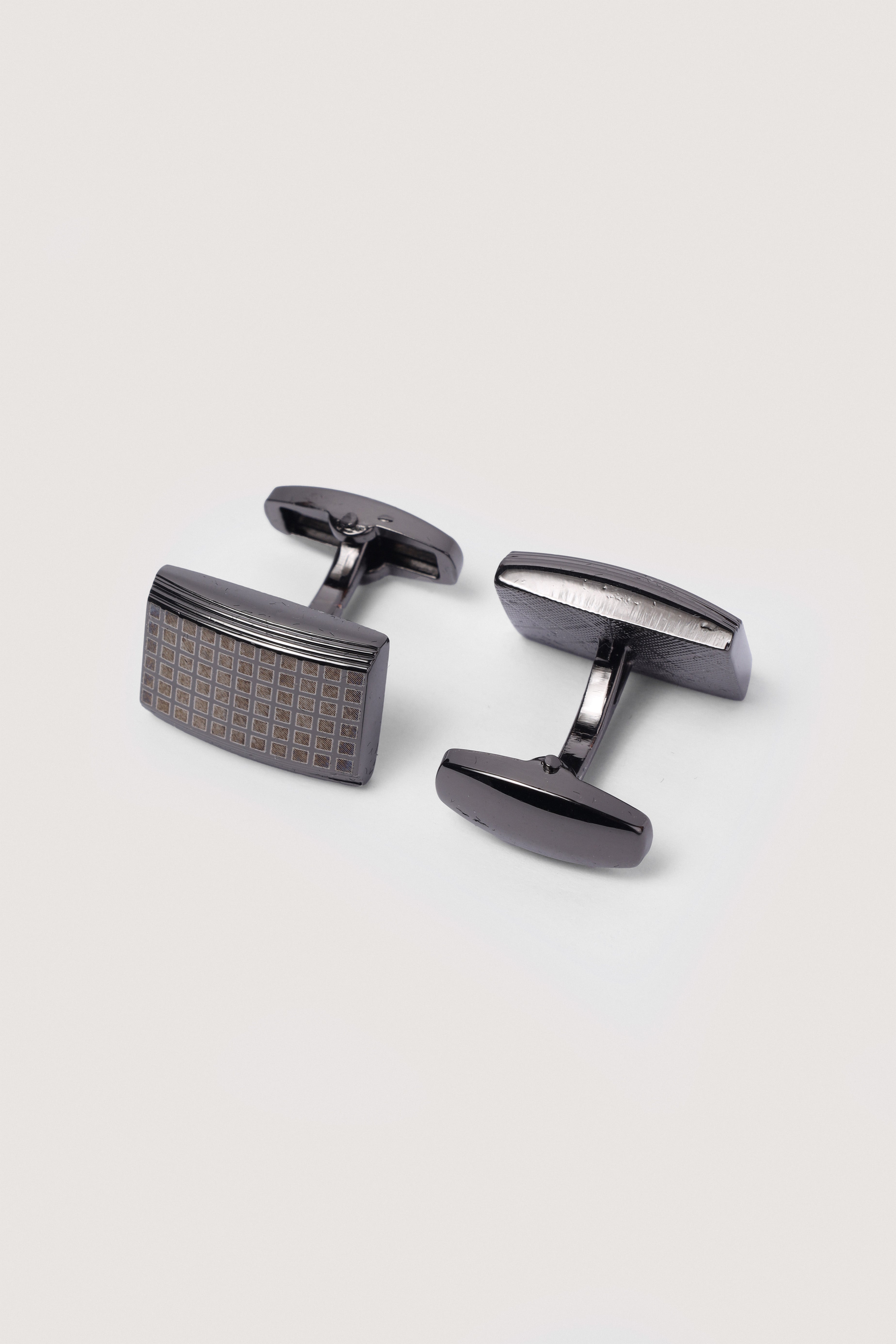 Dark Silver Rectangular cufflinks