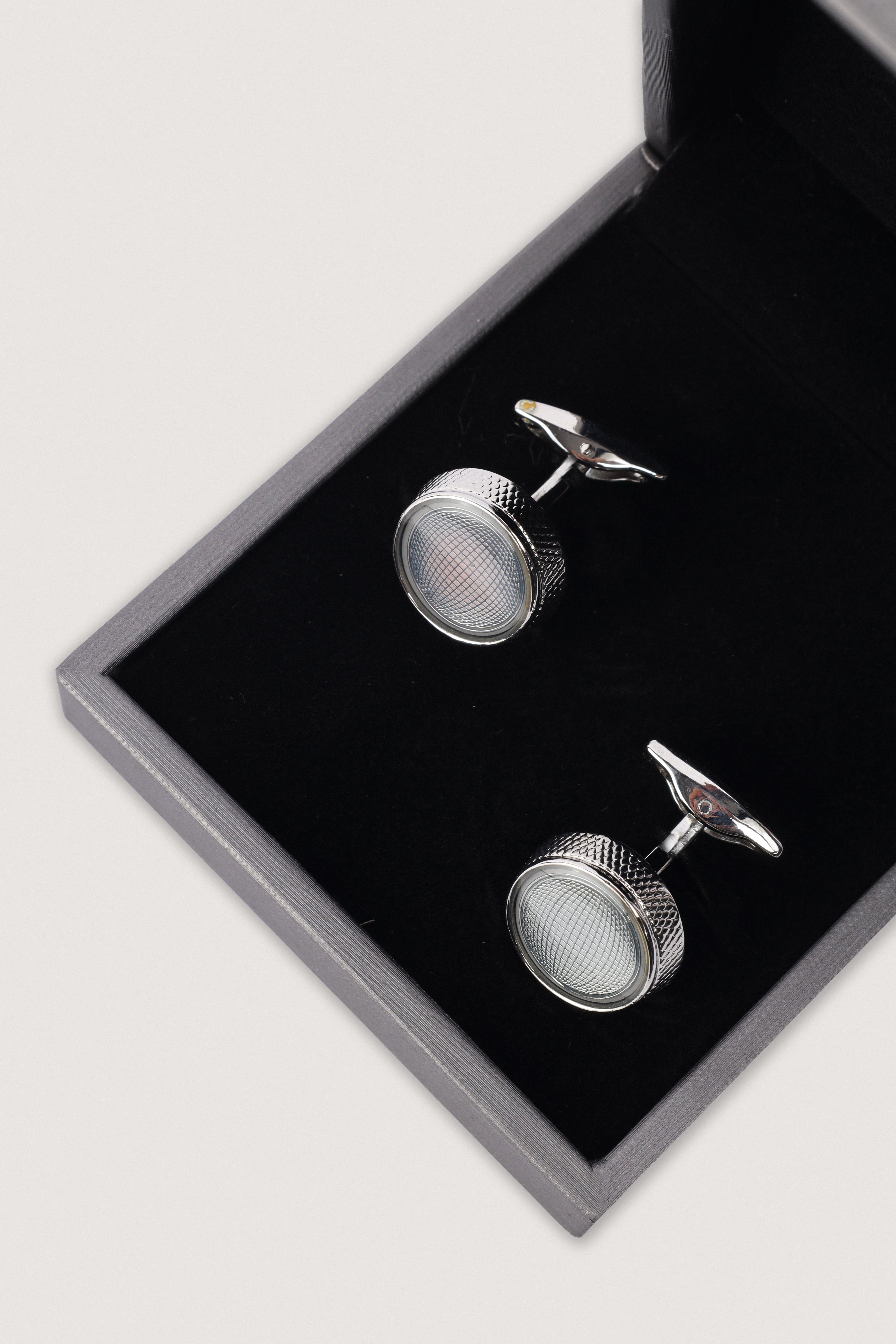 Silver Rounded Cufflinks