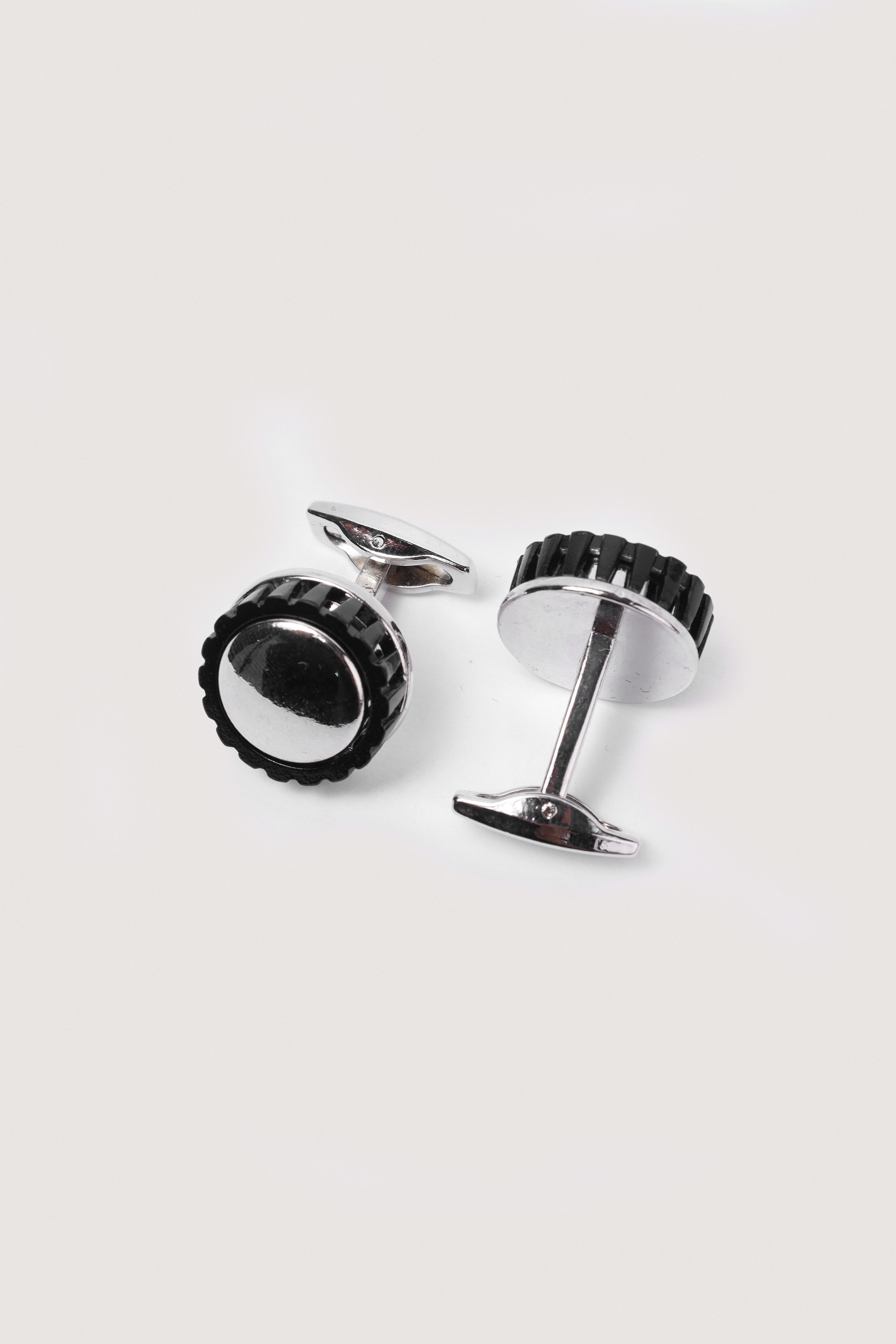 Silver Rounded Cufflinks