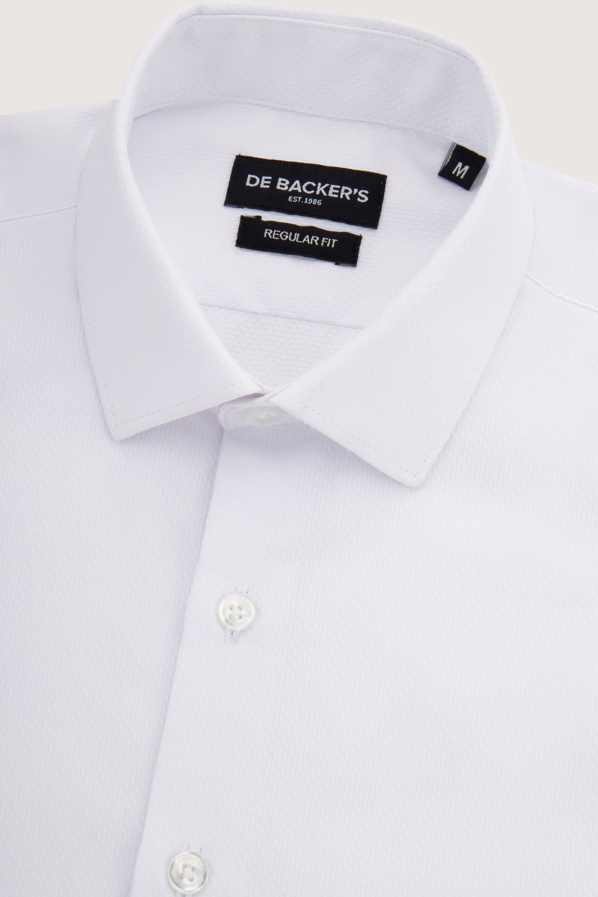 Italian White Classic Shirt - De Backers - 3