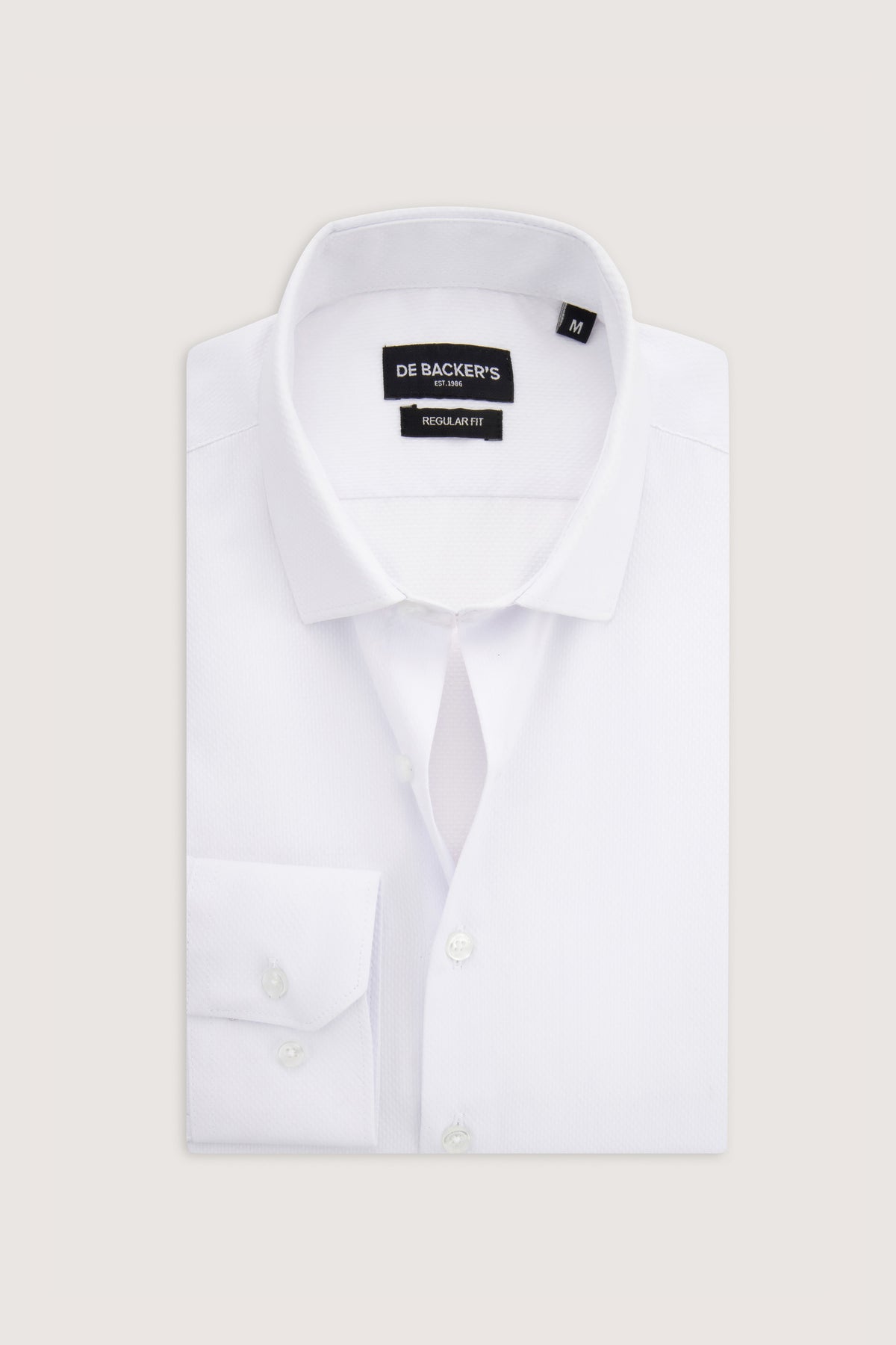 Italian White Classic Shirt - De Backers - 4