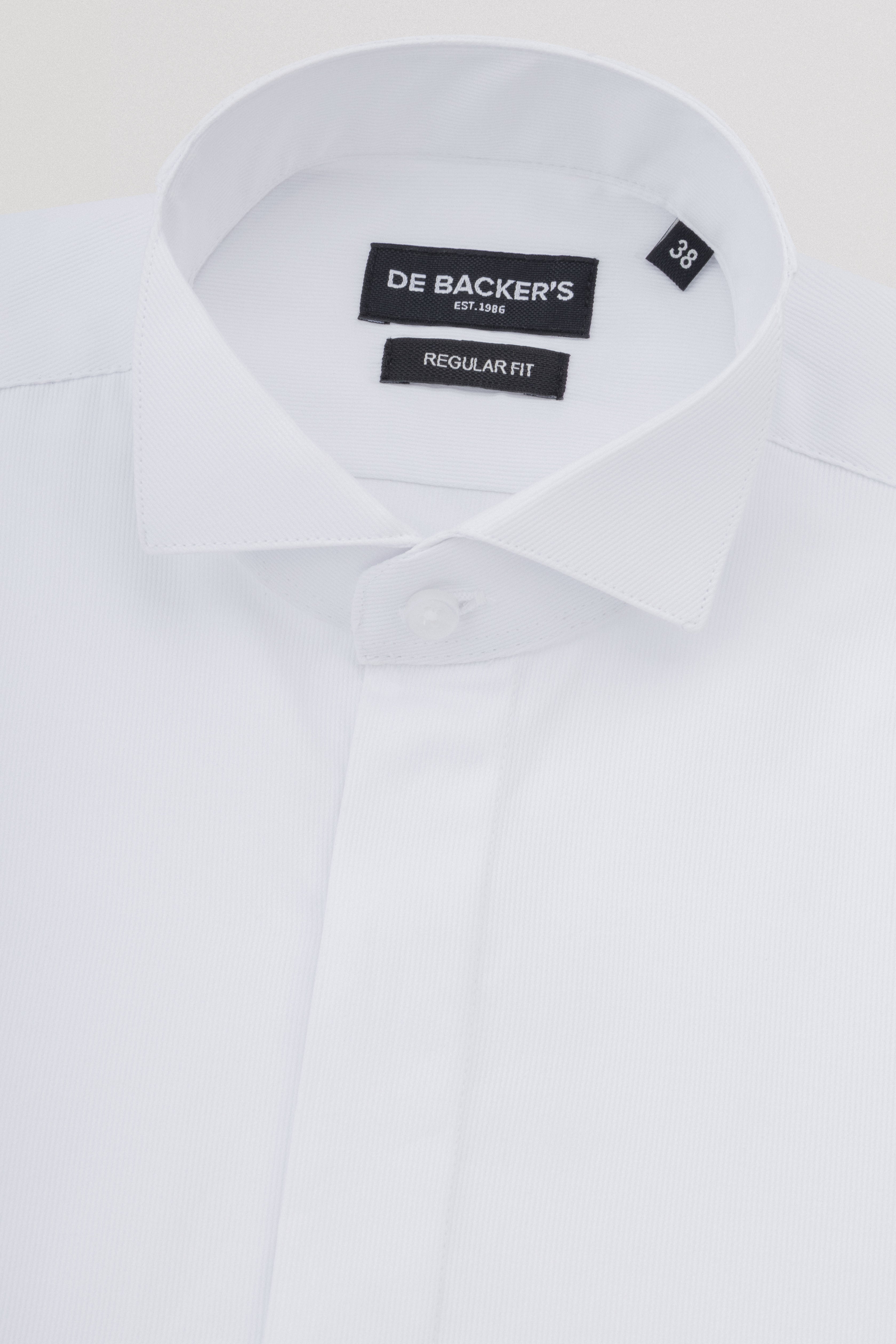 Jacquard White Wingtip Shirt