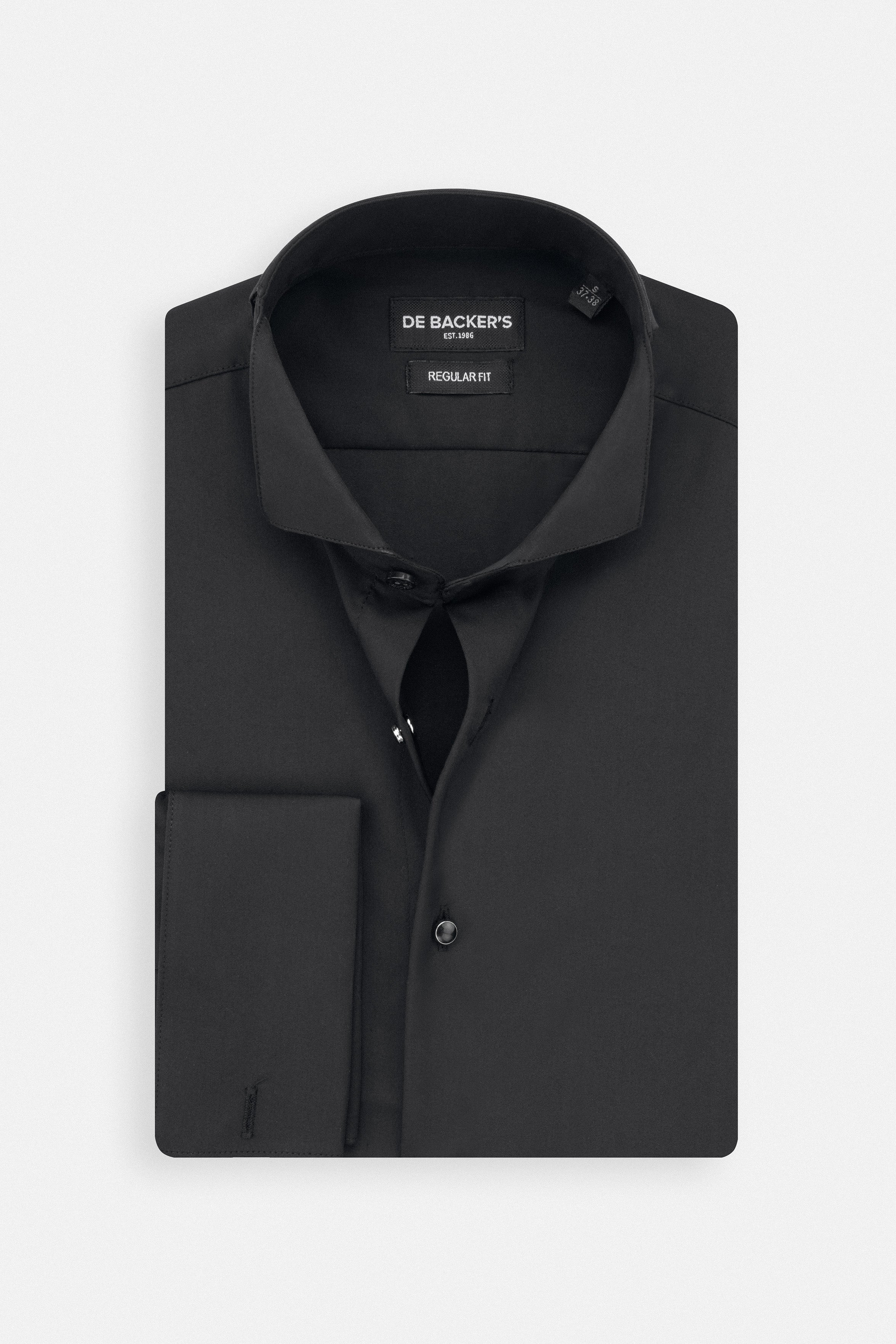 Black Bamboo Blend Wingtip Shirt