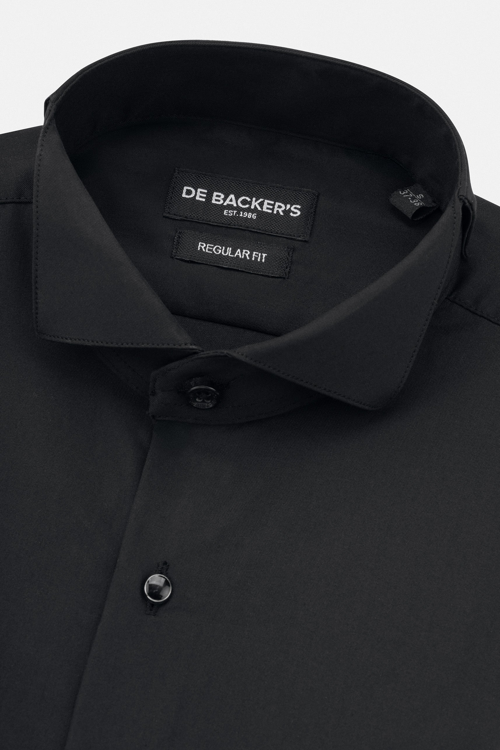 Black Bamboo Blend Wingtip Shirt