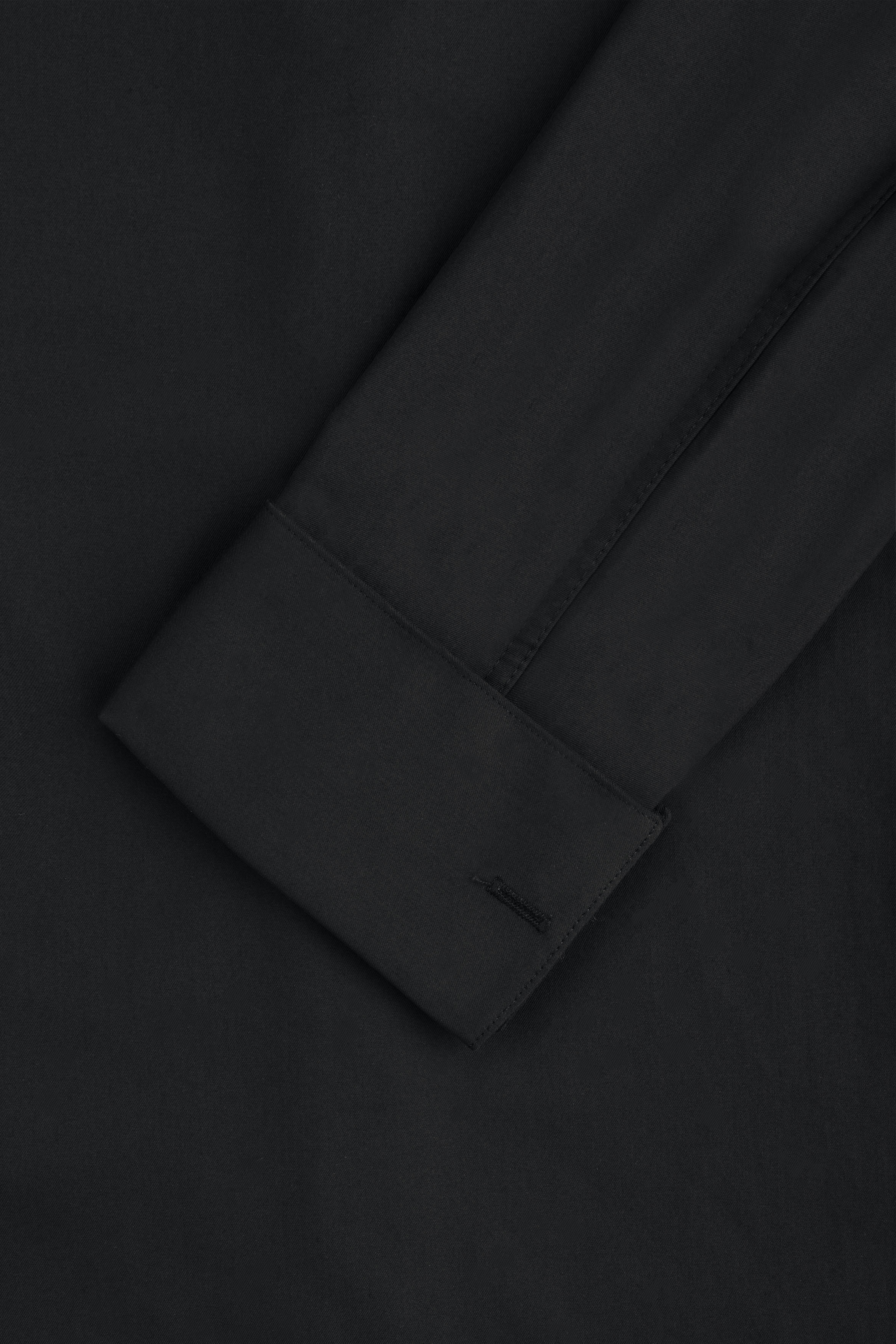Black Bamboo Blend Wingtip Shirt