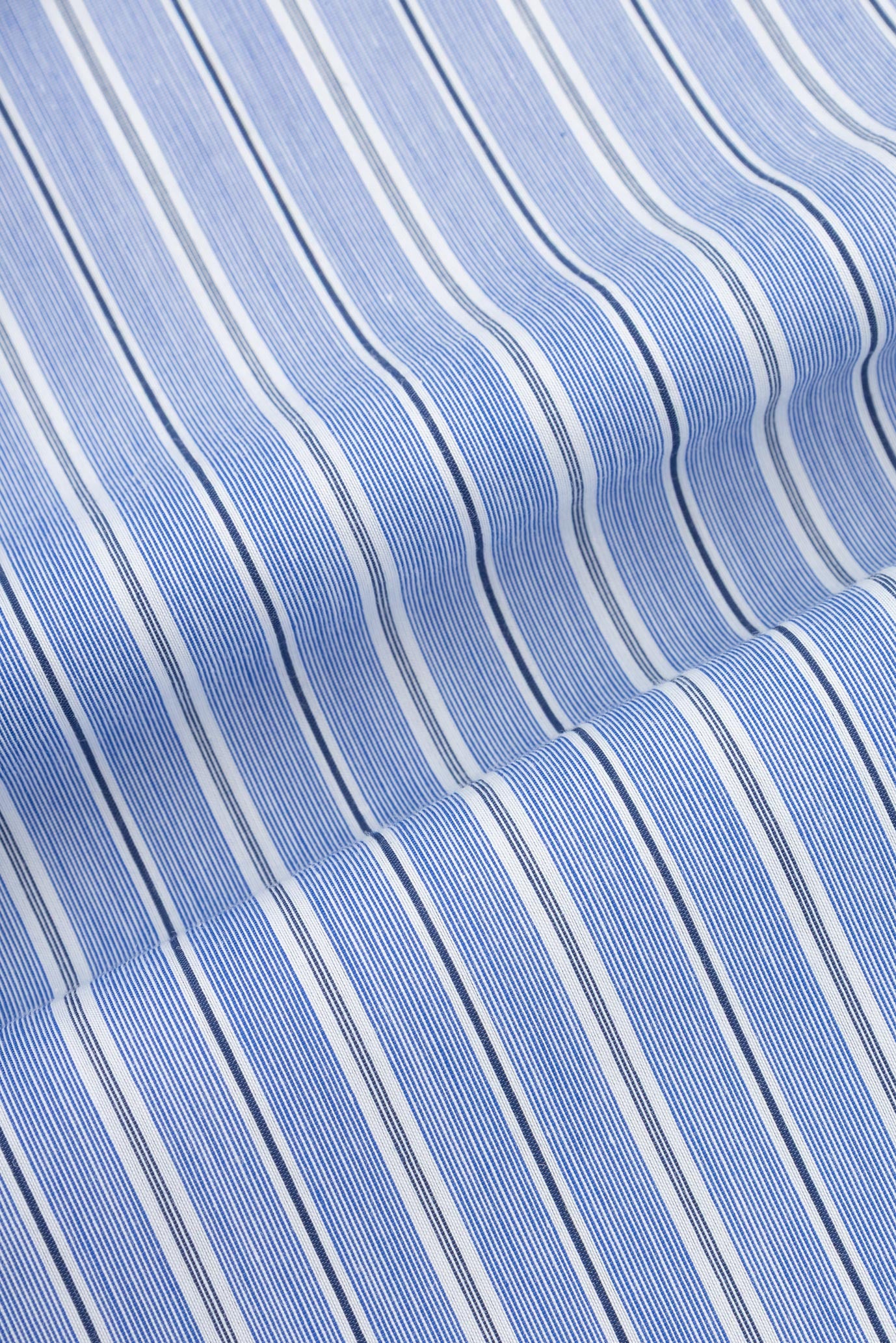 Striped Navy Short Sleeves Shirt