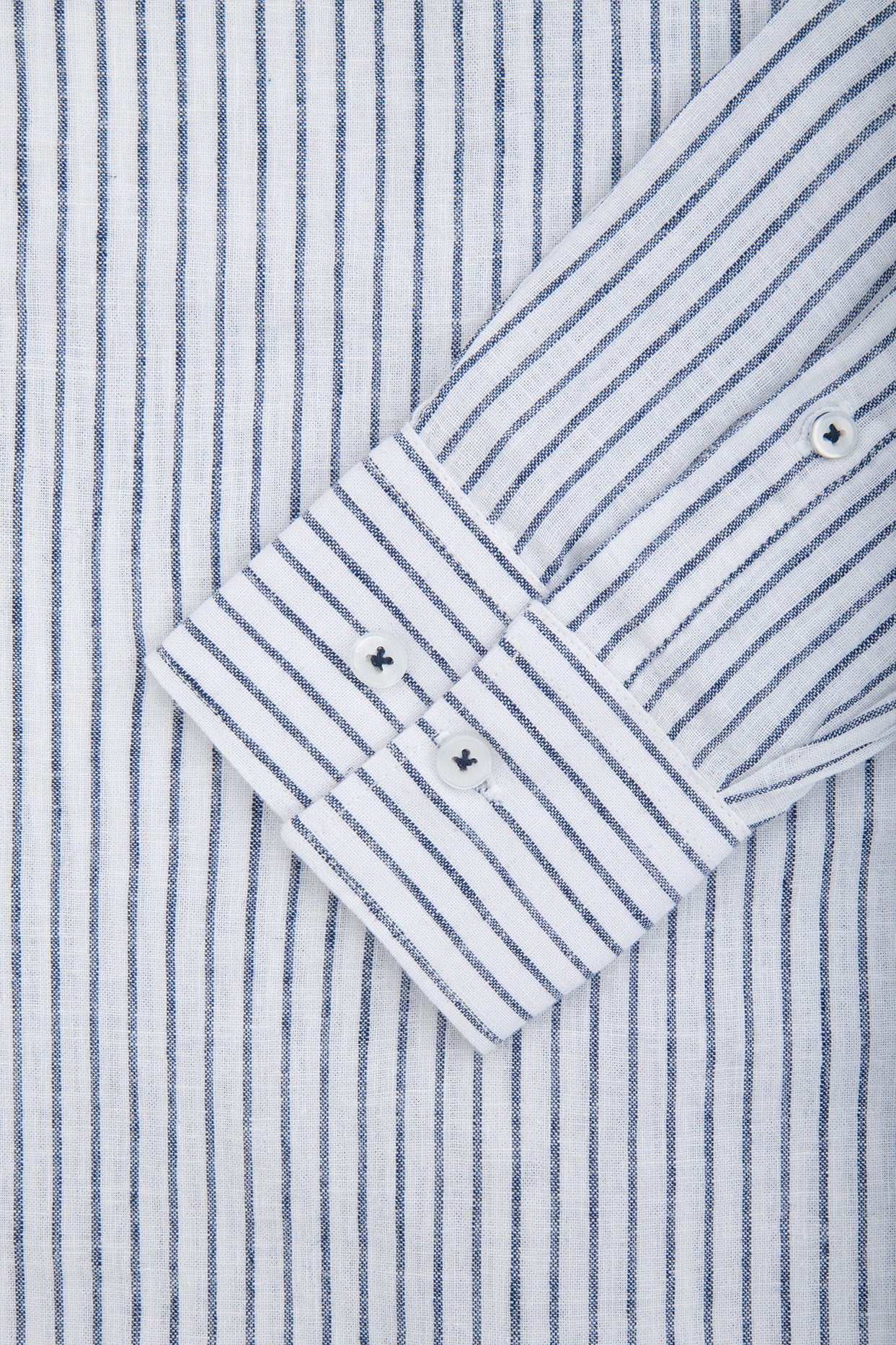 Striped Navy Smart Casual Shirt