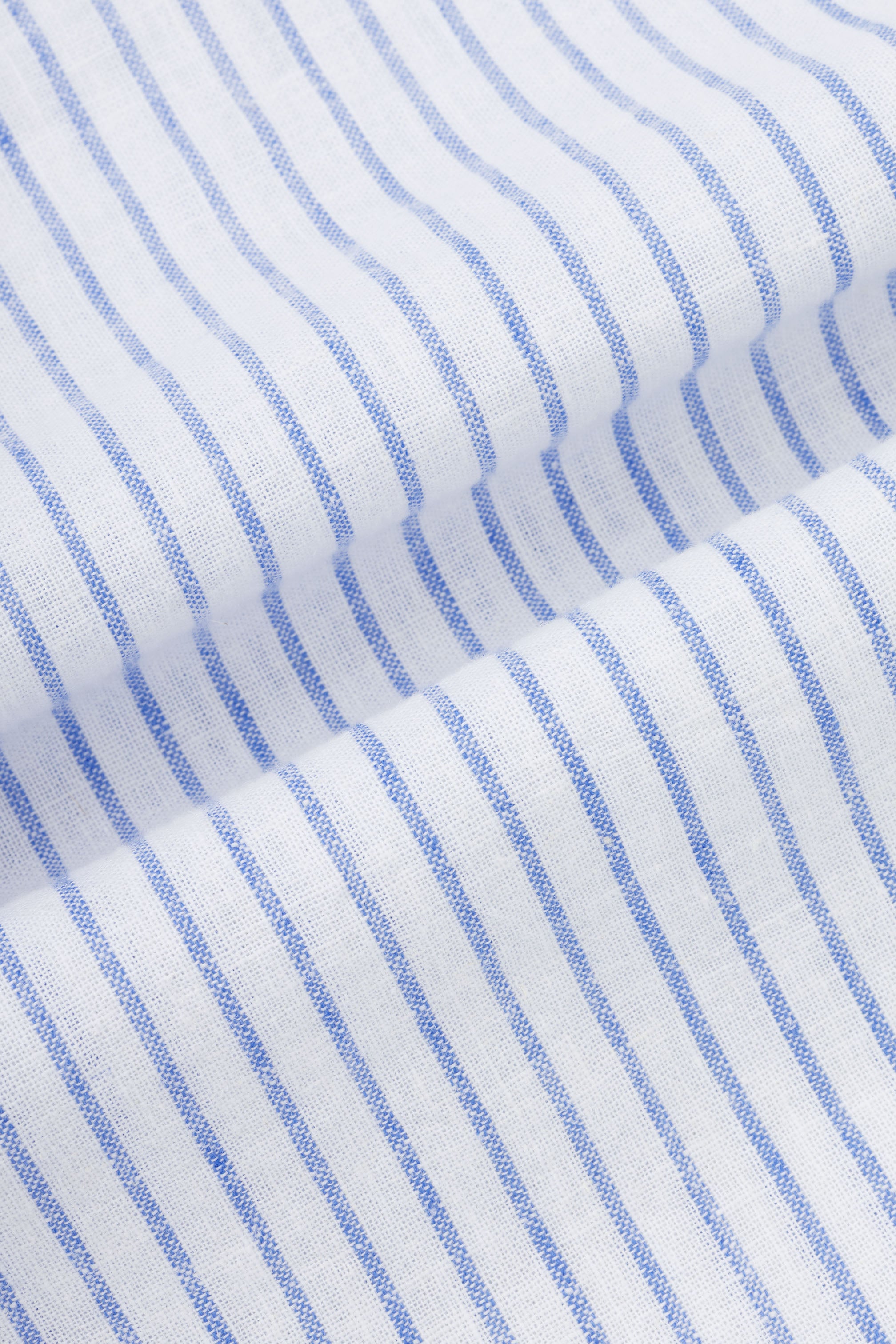 Striped Light Blue Smart Casual Shirt