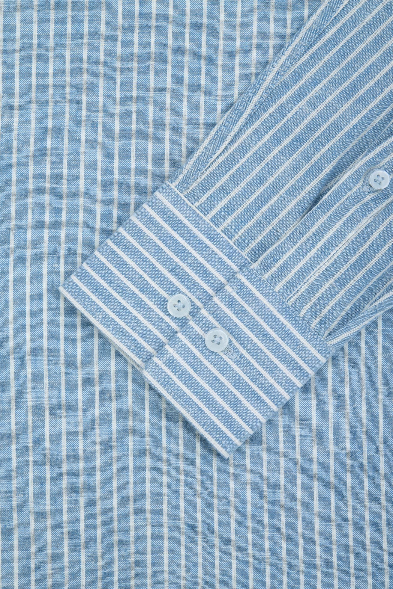 Striped Light Blue Smart Casual Shirt