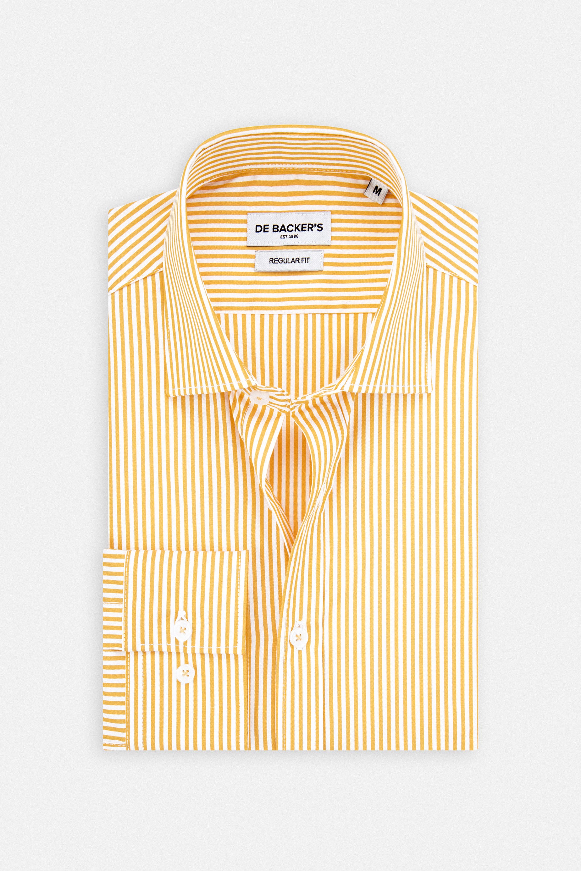 Striped Yellow Smart Casual Shirt
