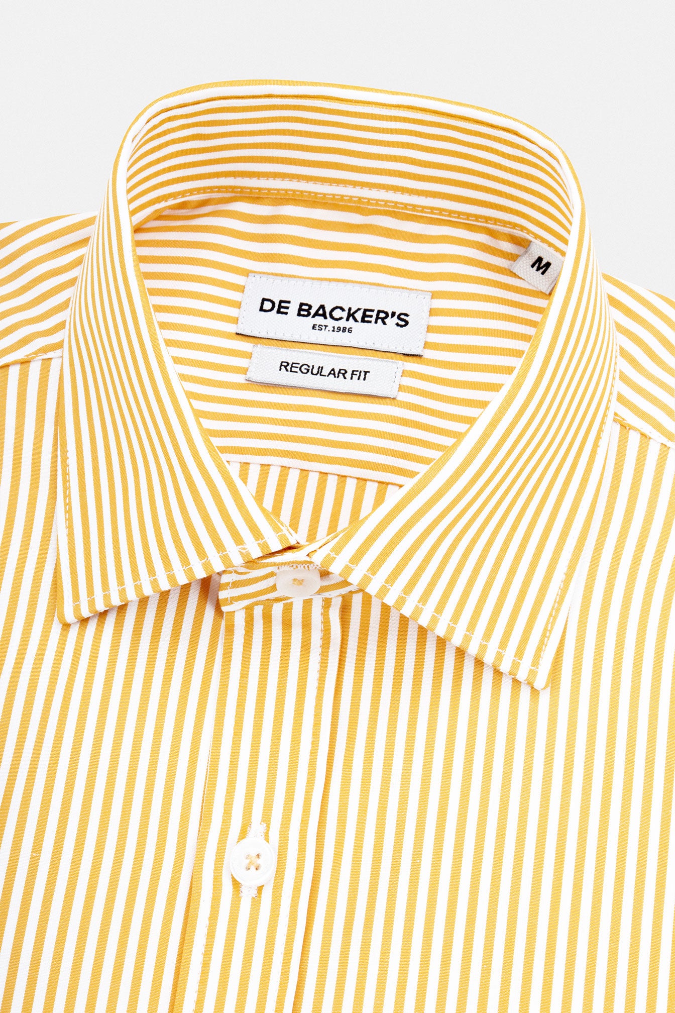 Striped Yellow Smart Casual Shirt
