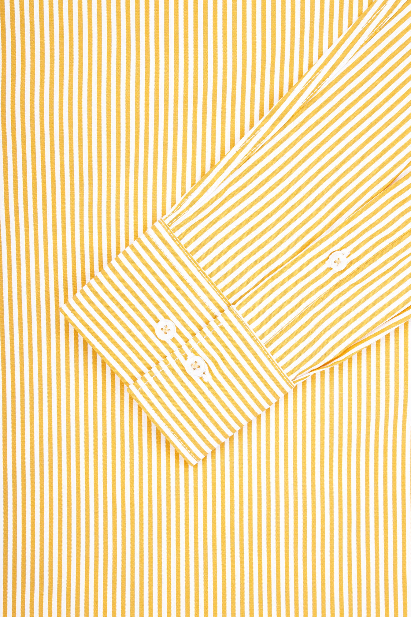 Striped Yellow Smart Casual Shirt