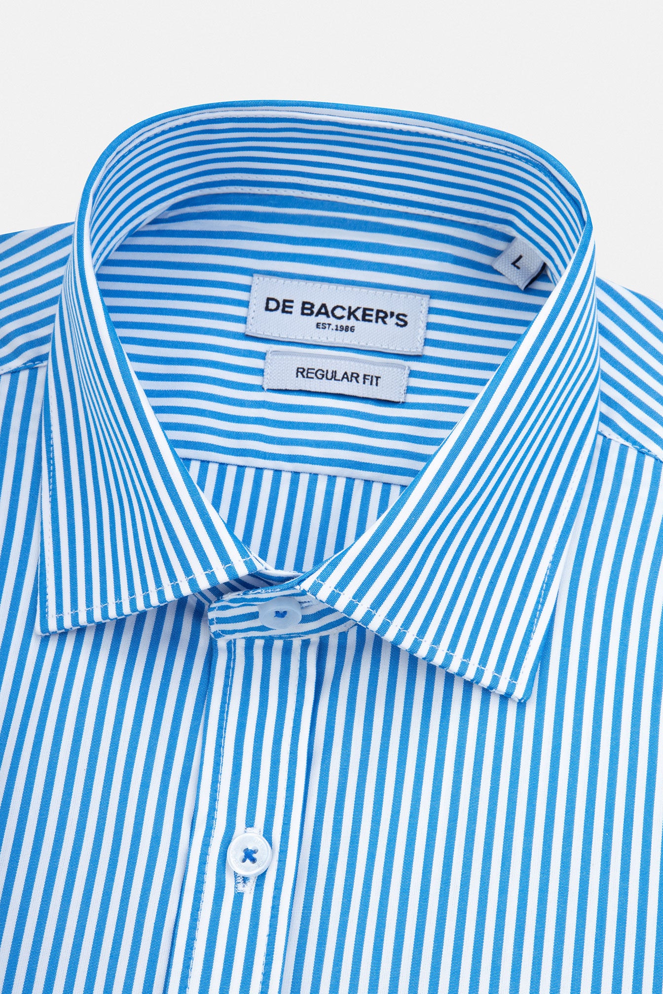 Striped Celestial Blue Smart Casual Shirt