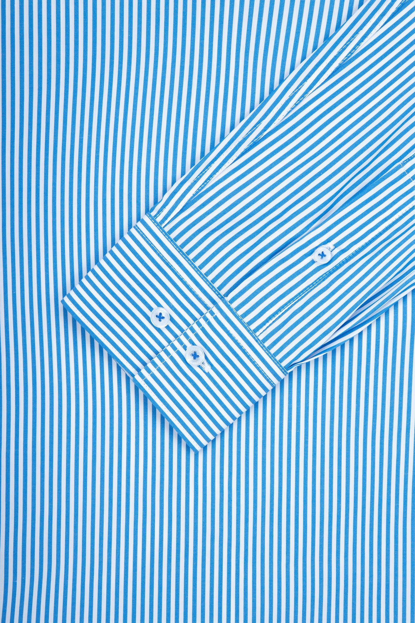 Striped Celestial Blue Smart Casual Shirt