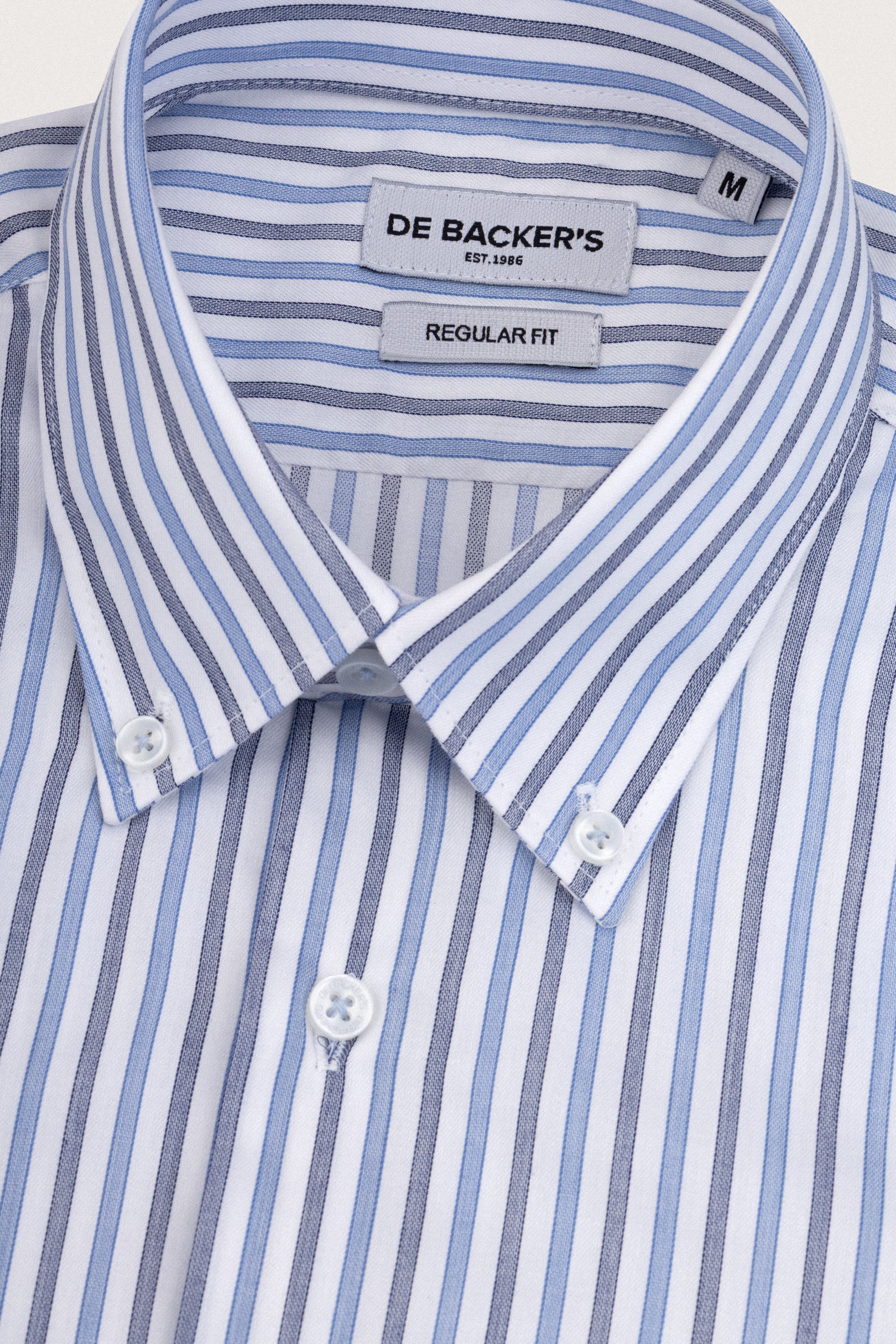 Light Blue Striped Smart Casual Shirt
