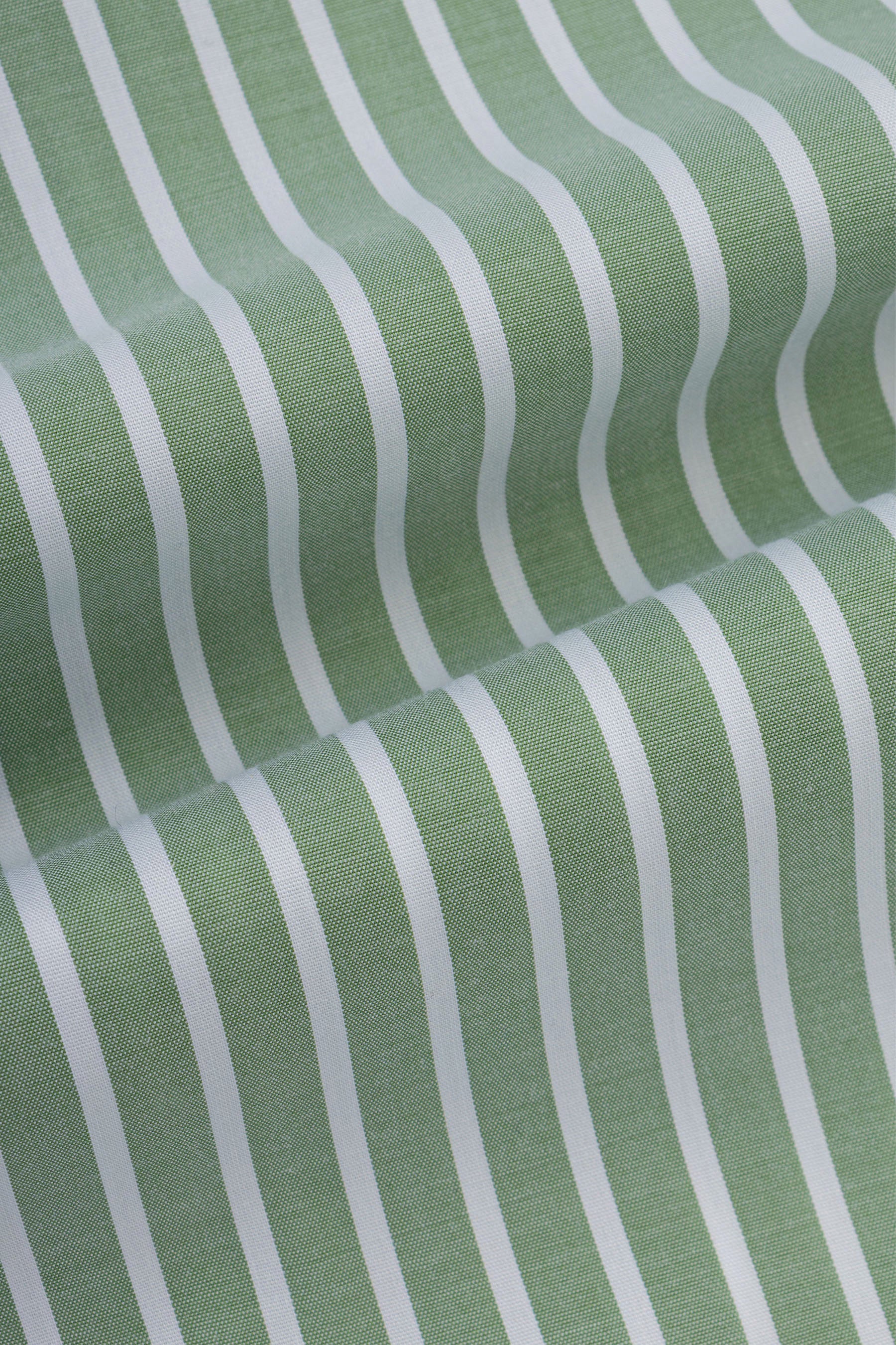 Striped Pistachio Bamboo Casual Shirt