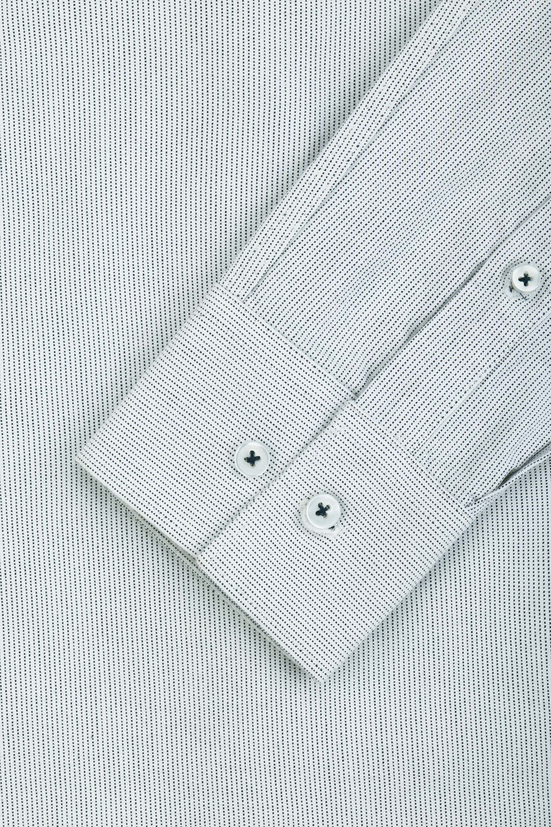 Jacquard Gray Casual Shirt