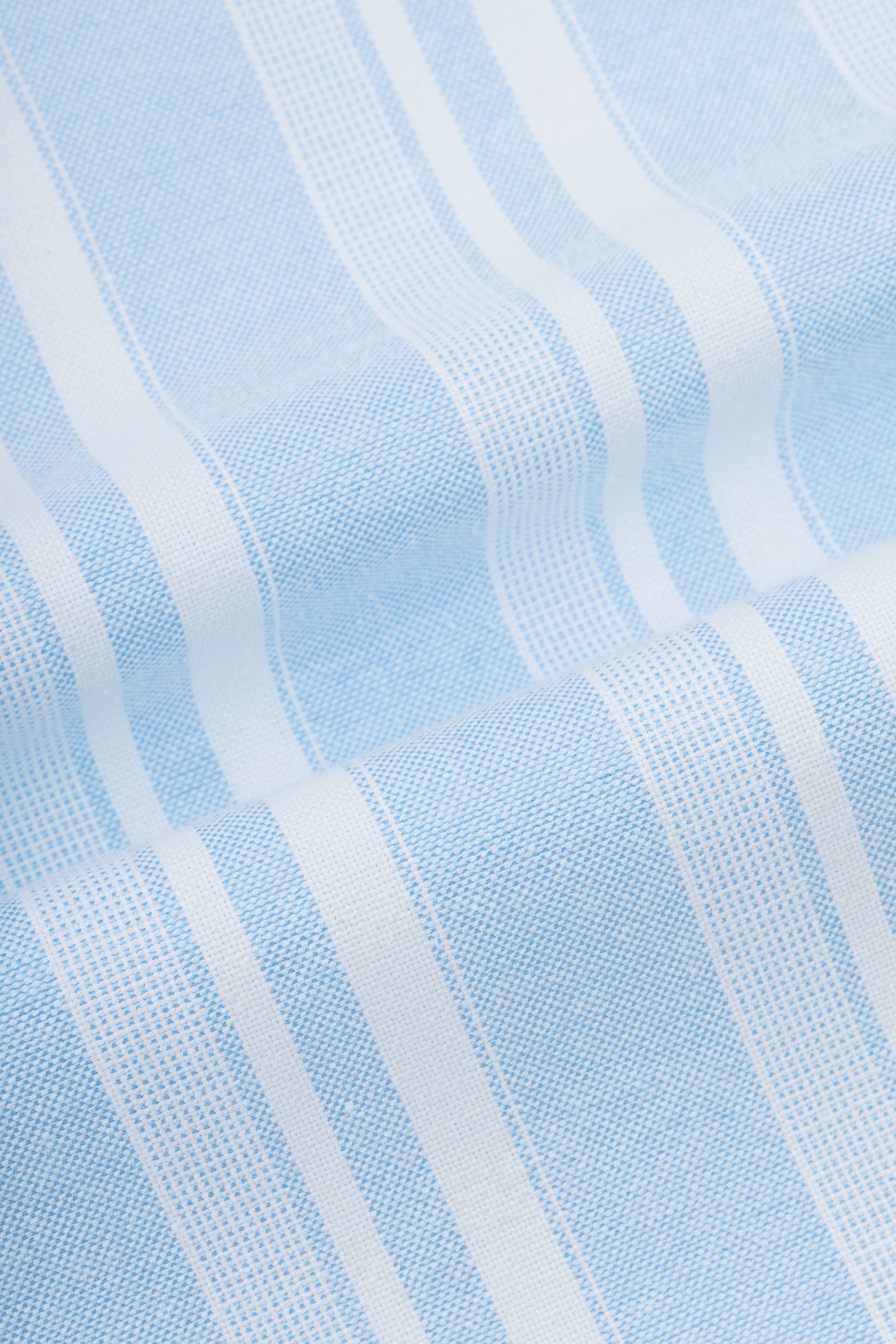 Striped Light Blue Smart Casual Shirt