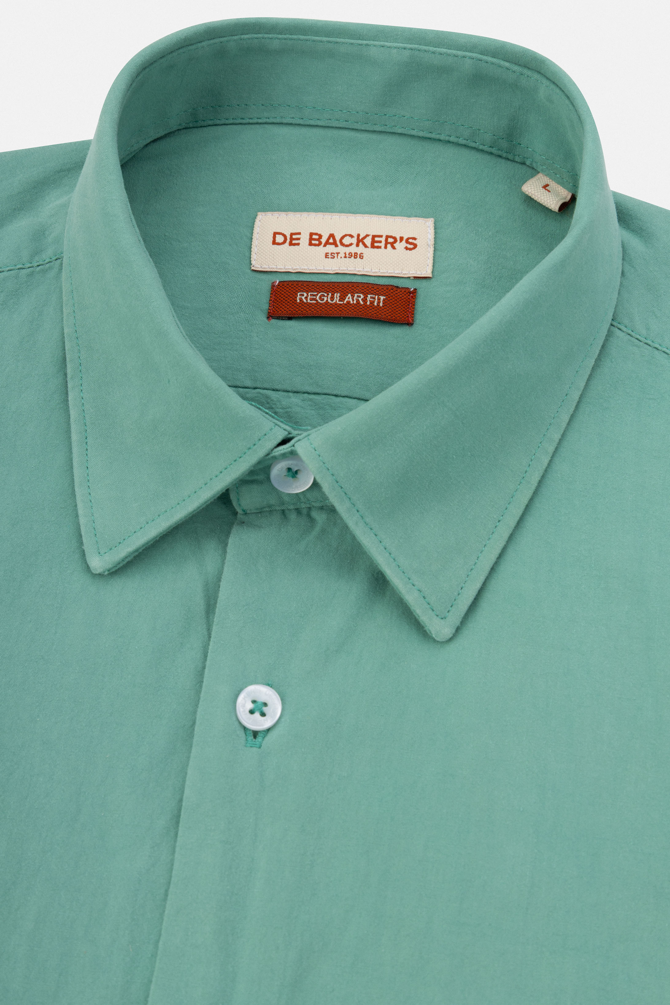 Green Patterned Casual Shirt
