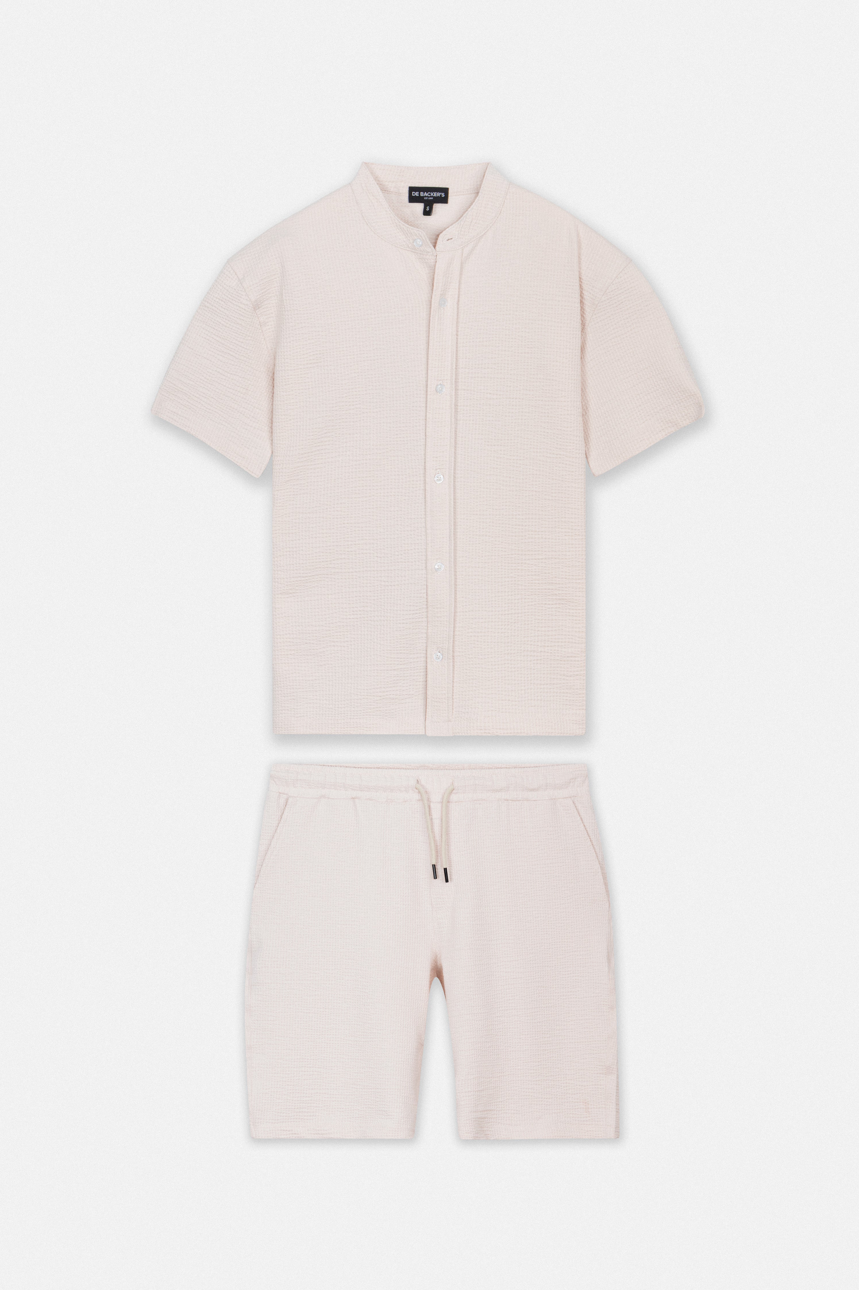 Jacquard Light Beige Men's Set