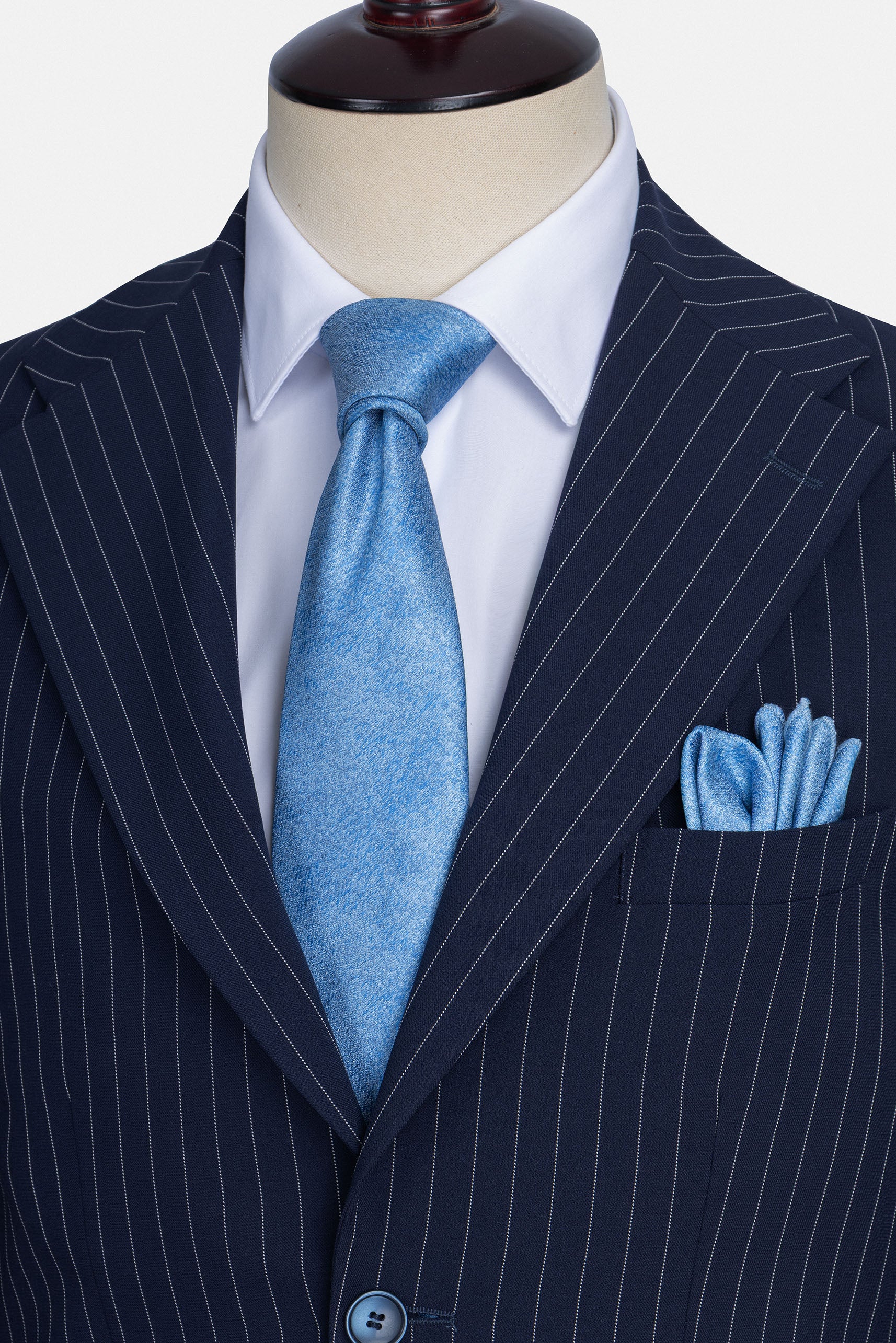 Striped Navy Formal Suit