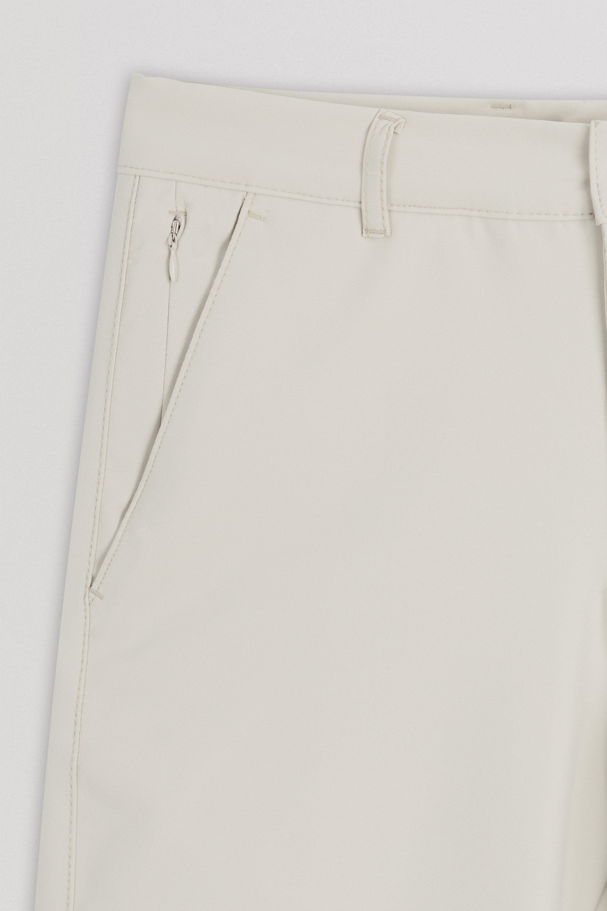 Laced-Up Light Beige Casual pants