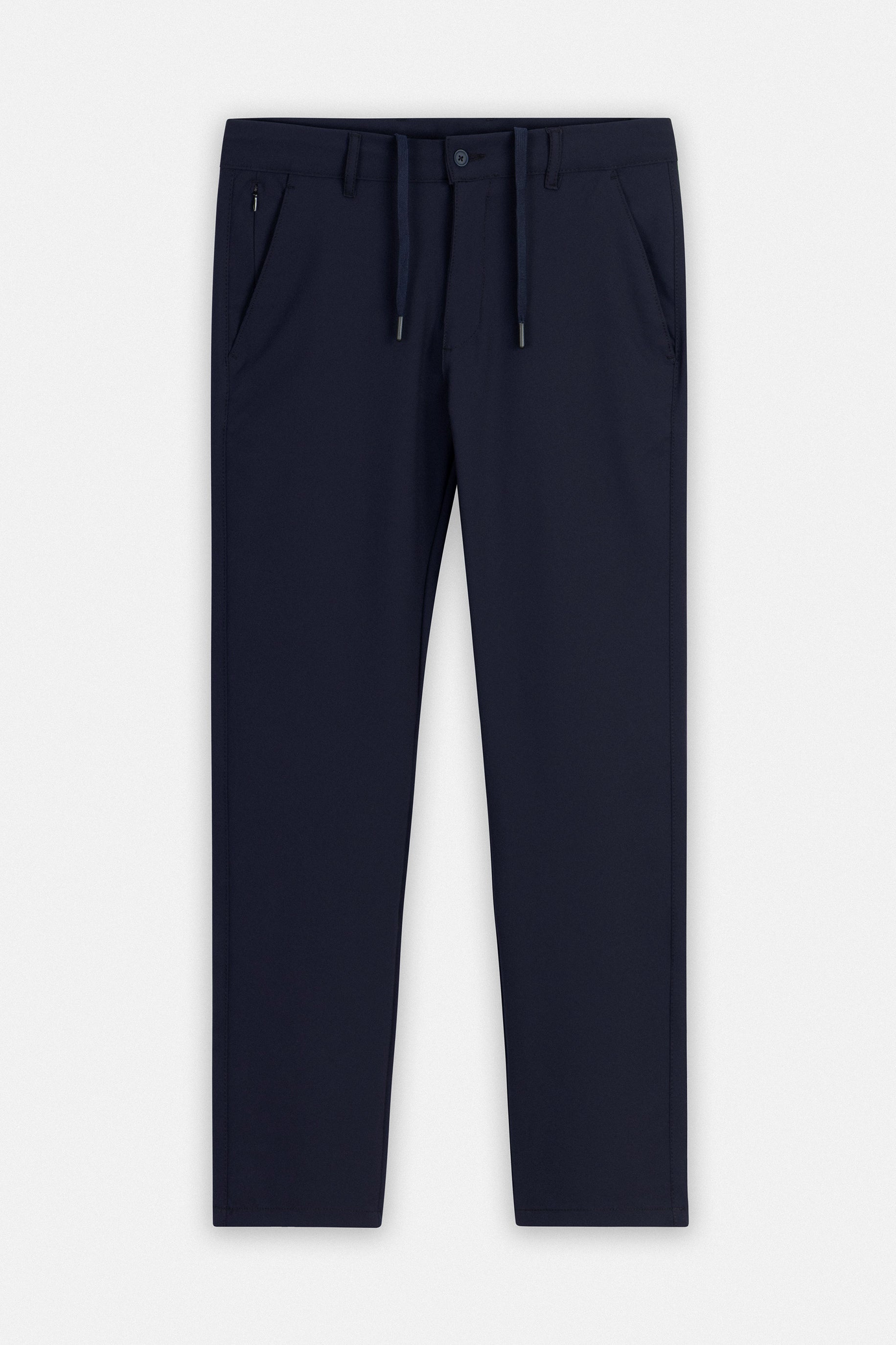 Laced-Up Navy Casual pants