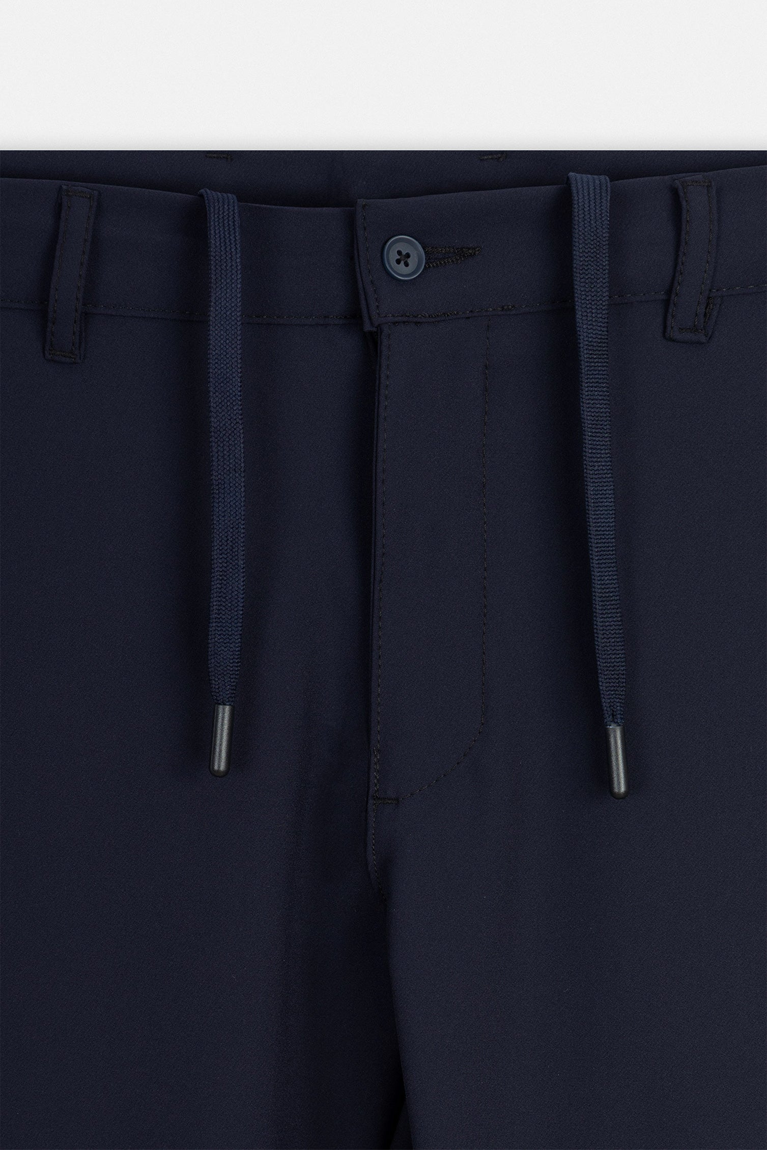 Laced-Up Navy Casual pants