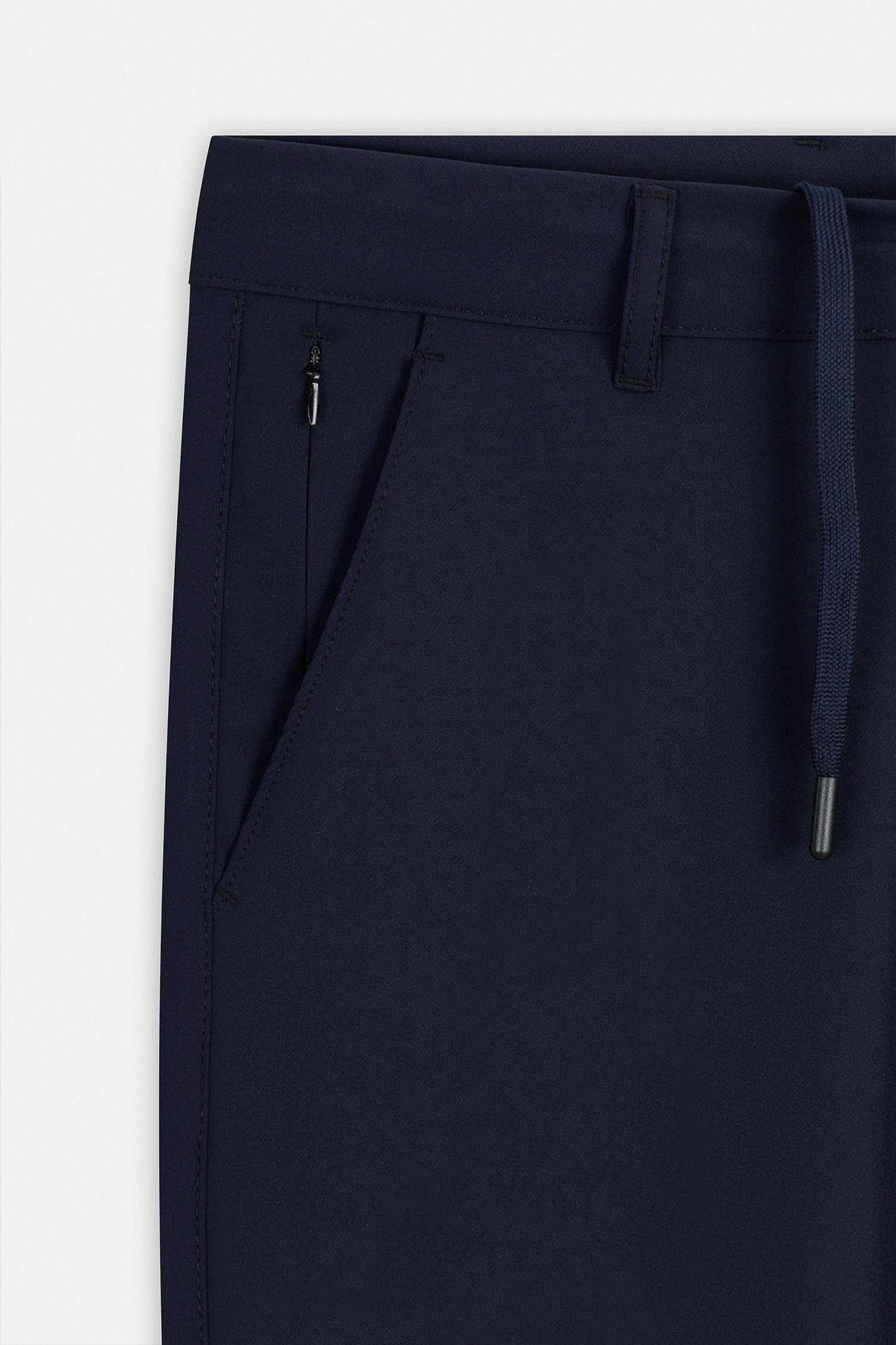 Laced-Up Navy Casual pants