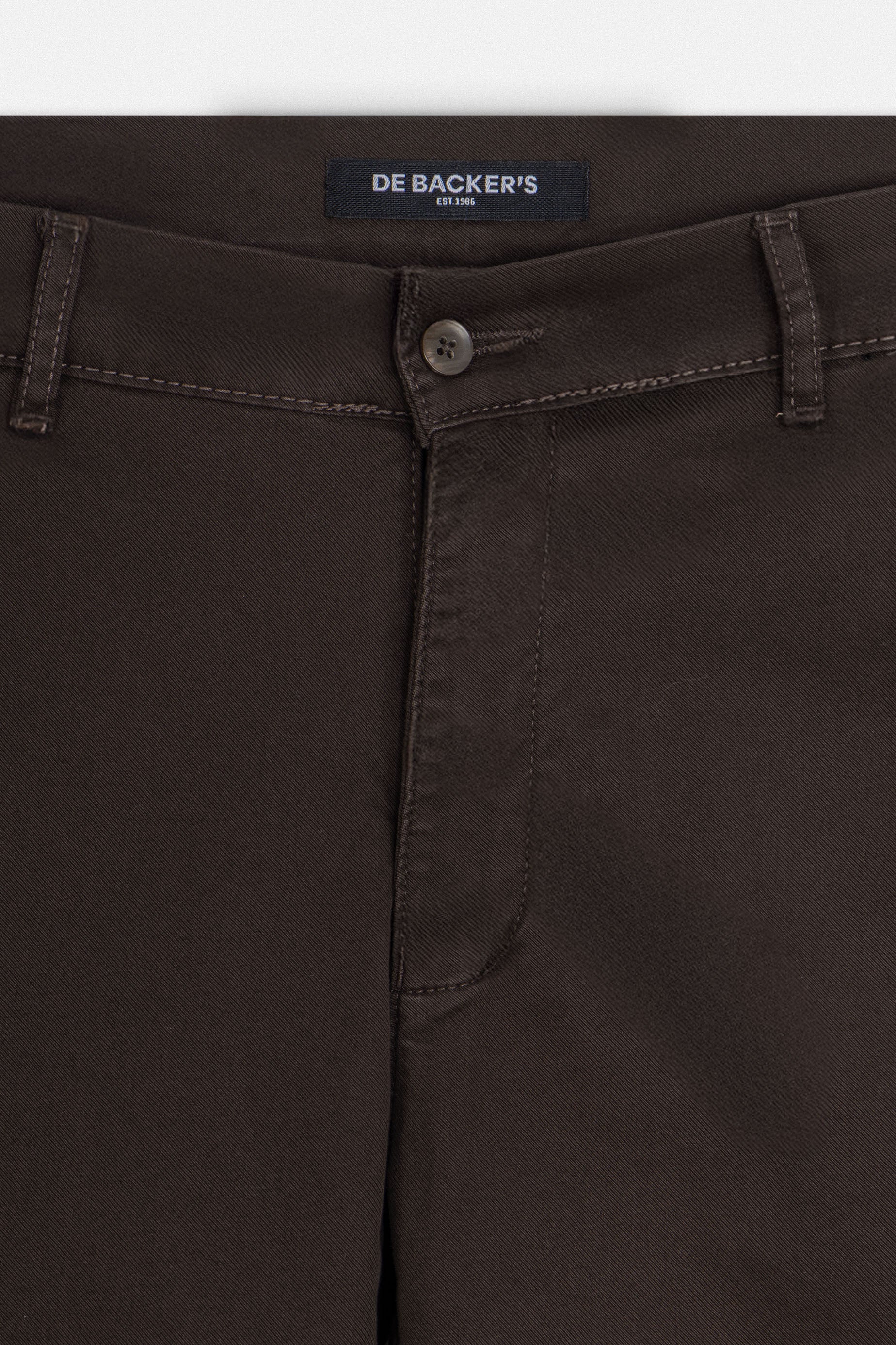 Brown Gabardine Pant