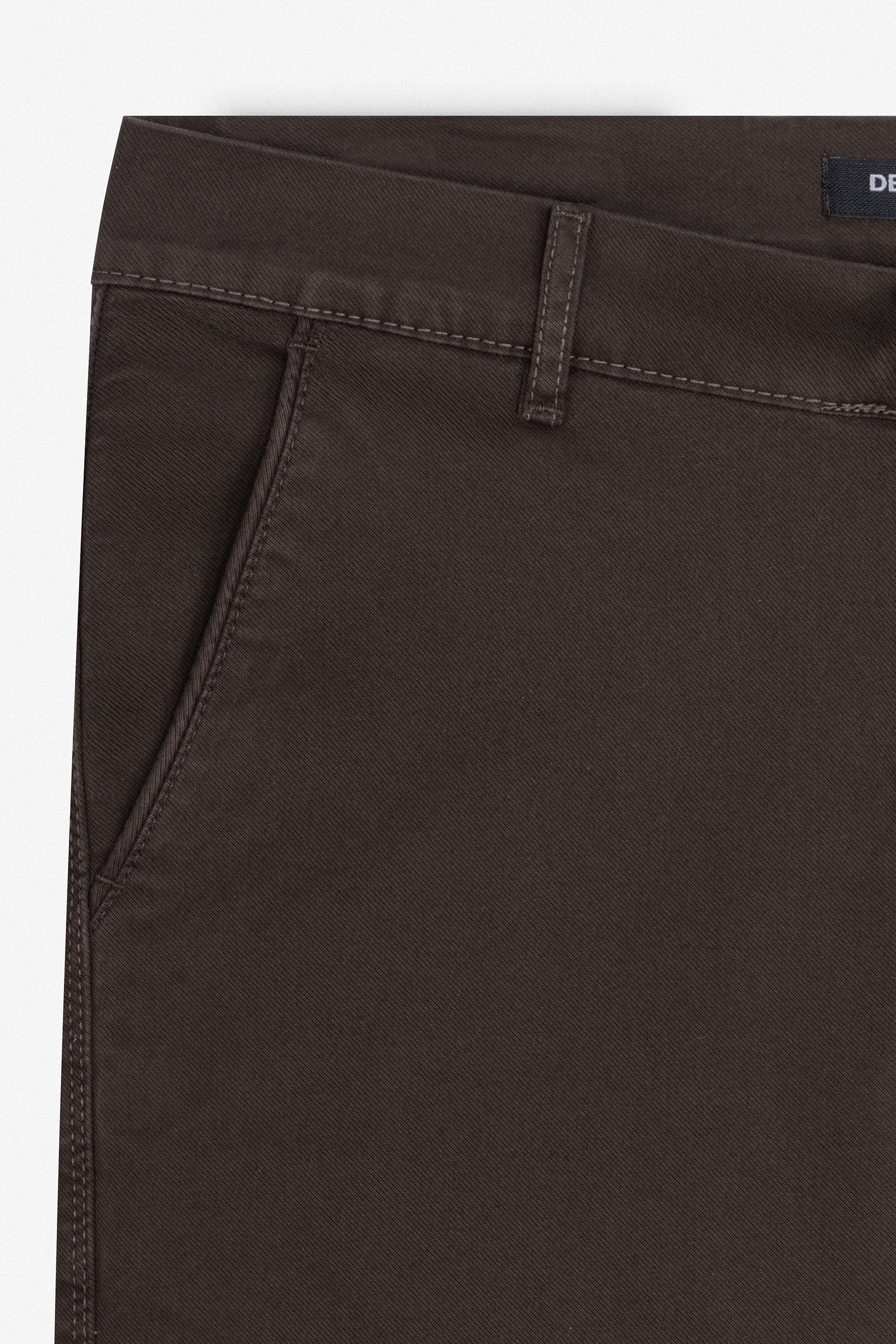 Brown Gabardine Pant