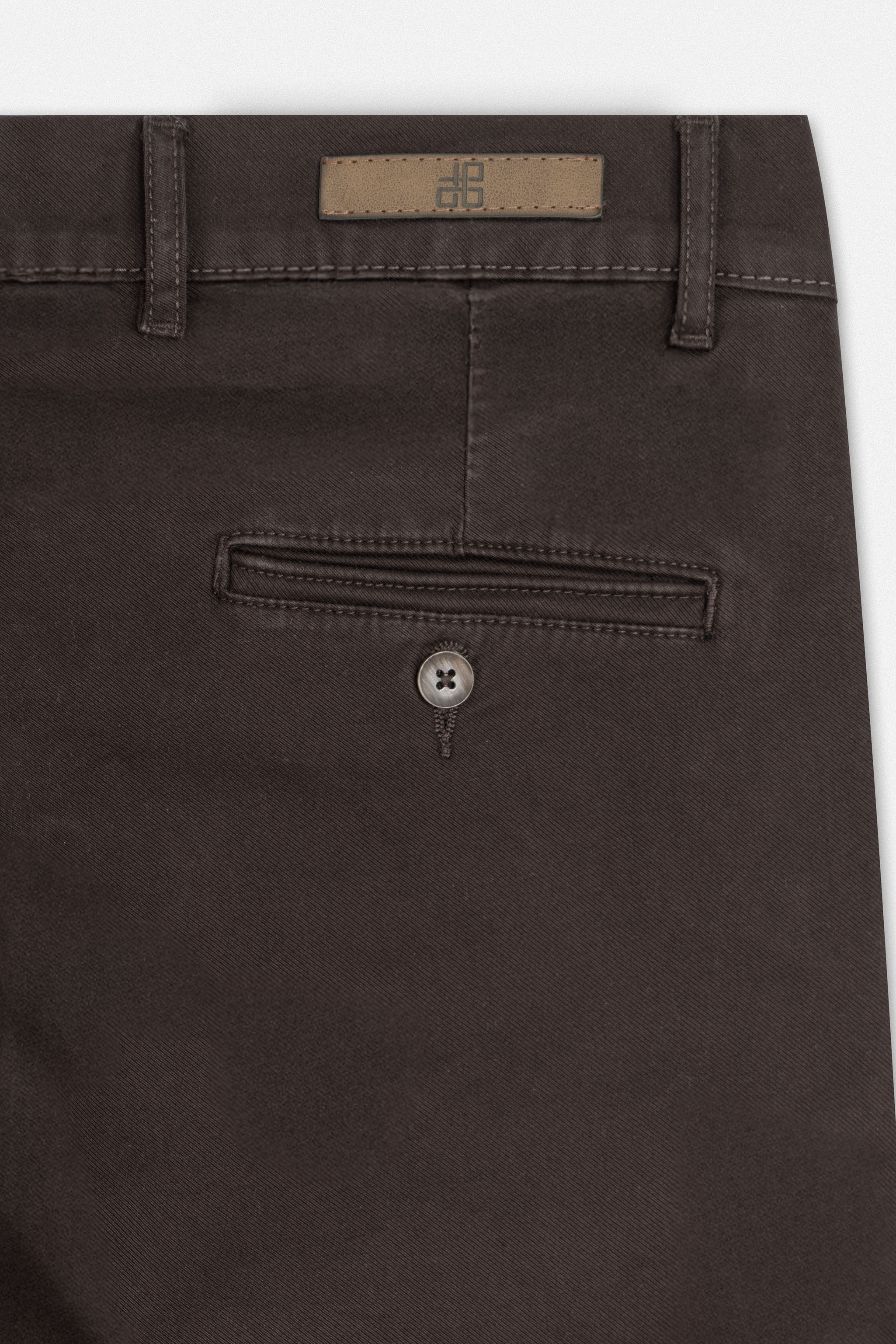 Brown Gabardine Pant