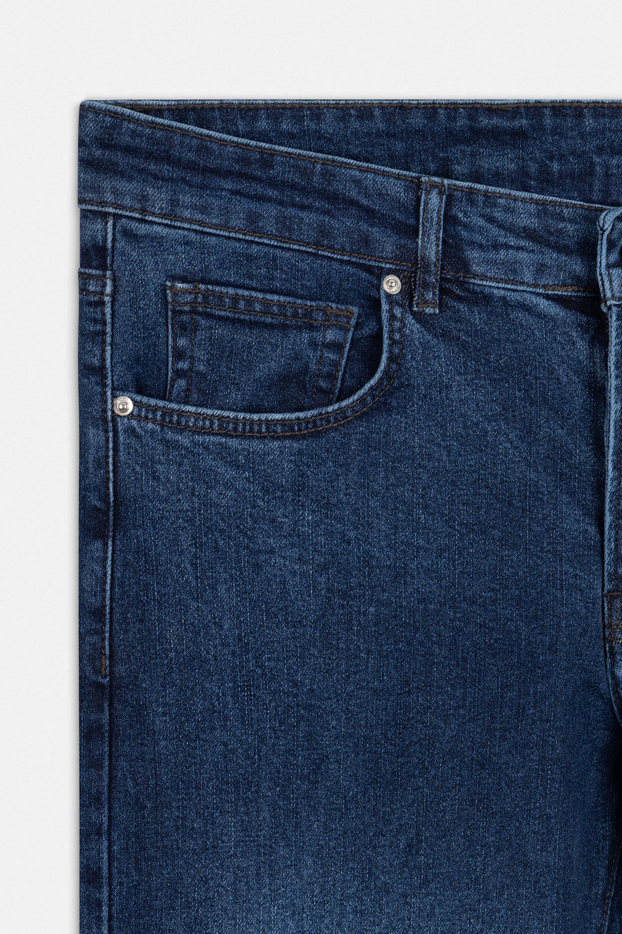 Deep Indigo Blue Wash Jeans
