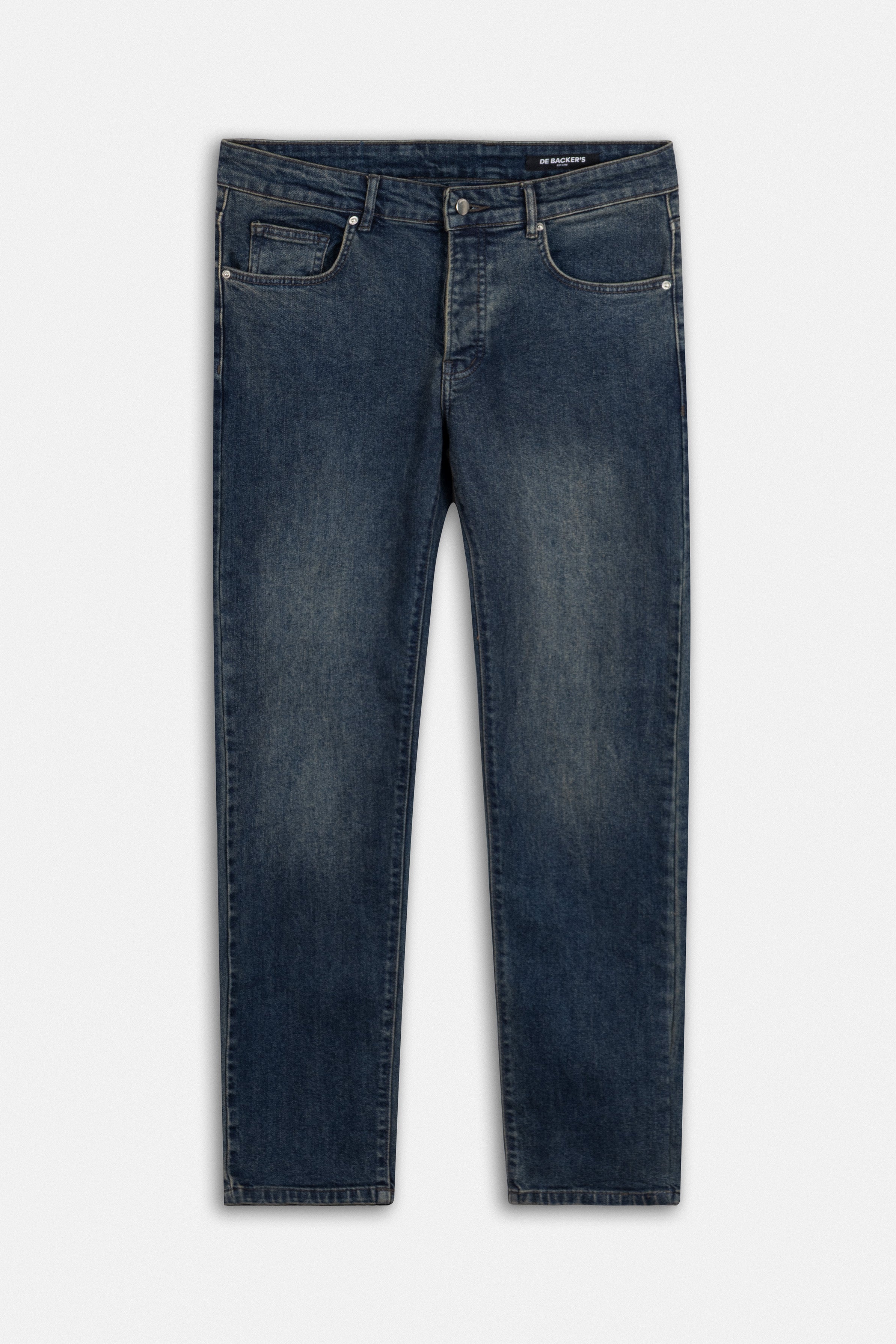Medium-Wash indigo Blue Jeans