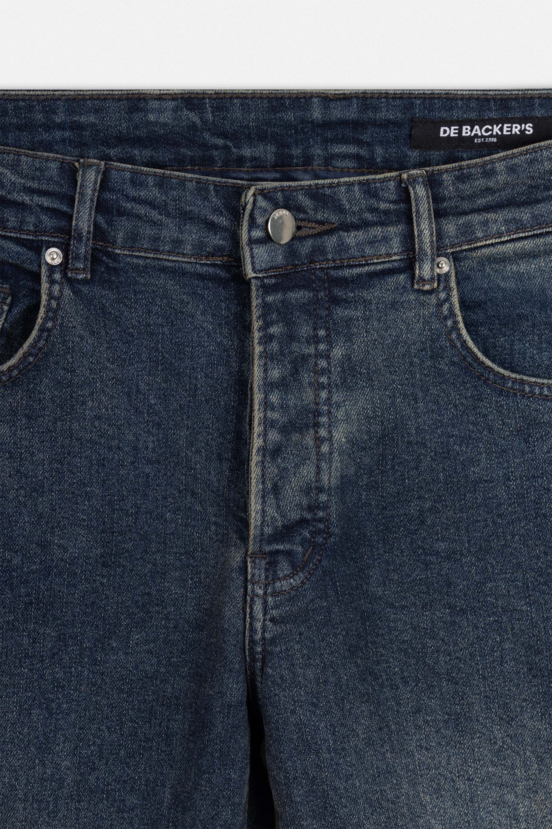 Medium-Wash indigo Blue Jeans