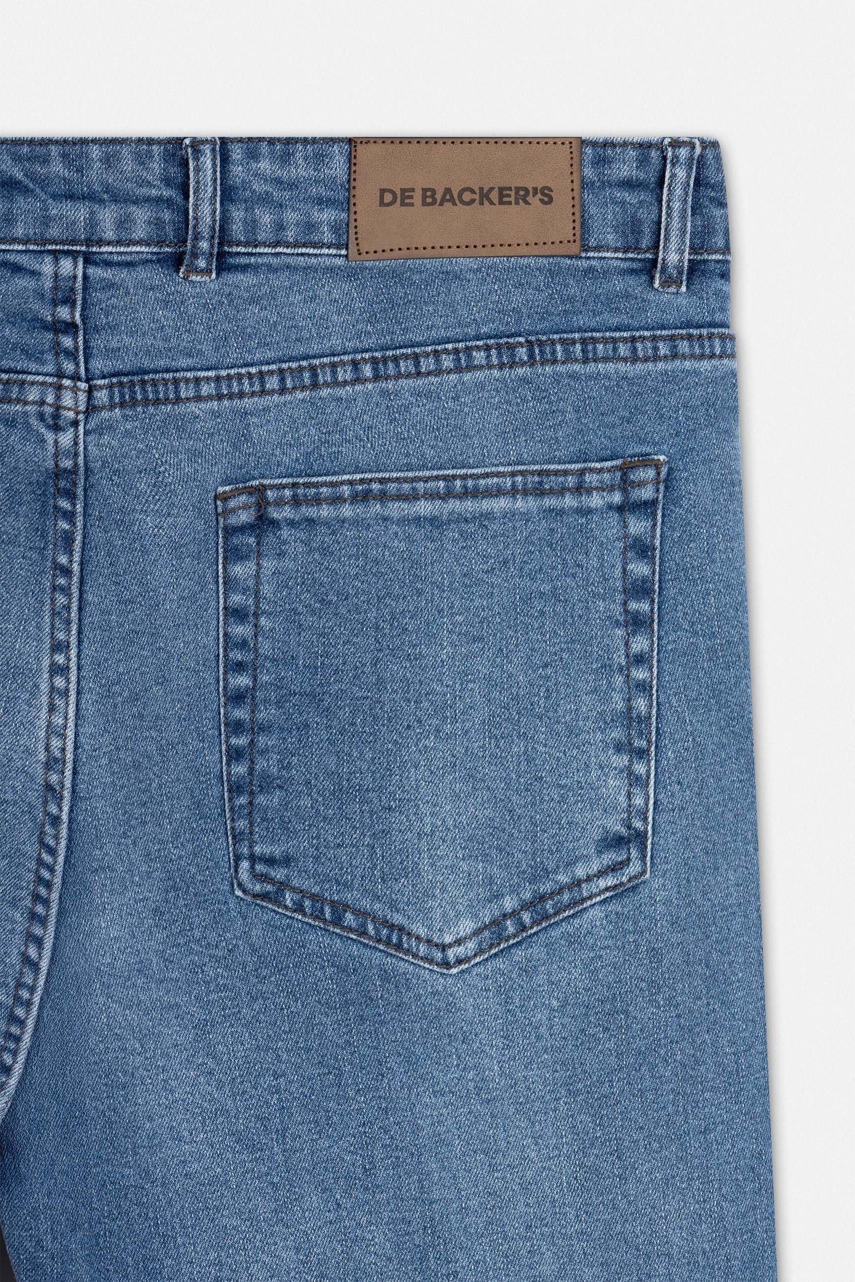 Light-Wash Blue Jeans