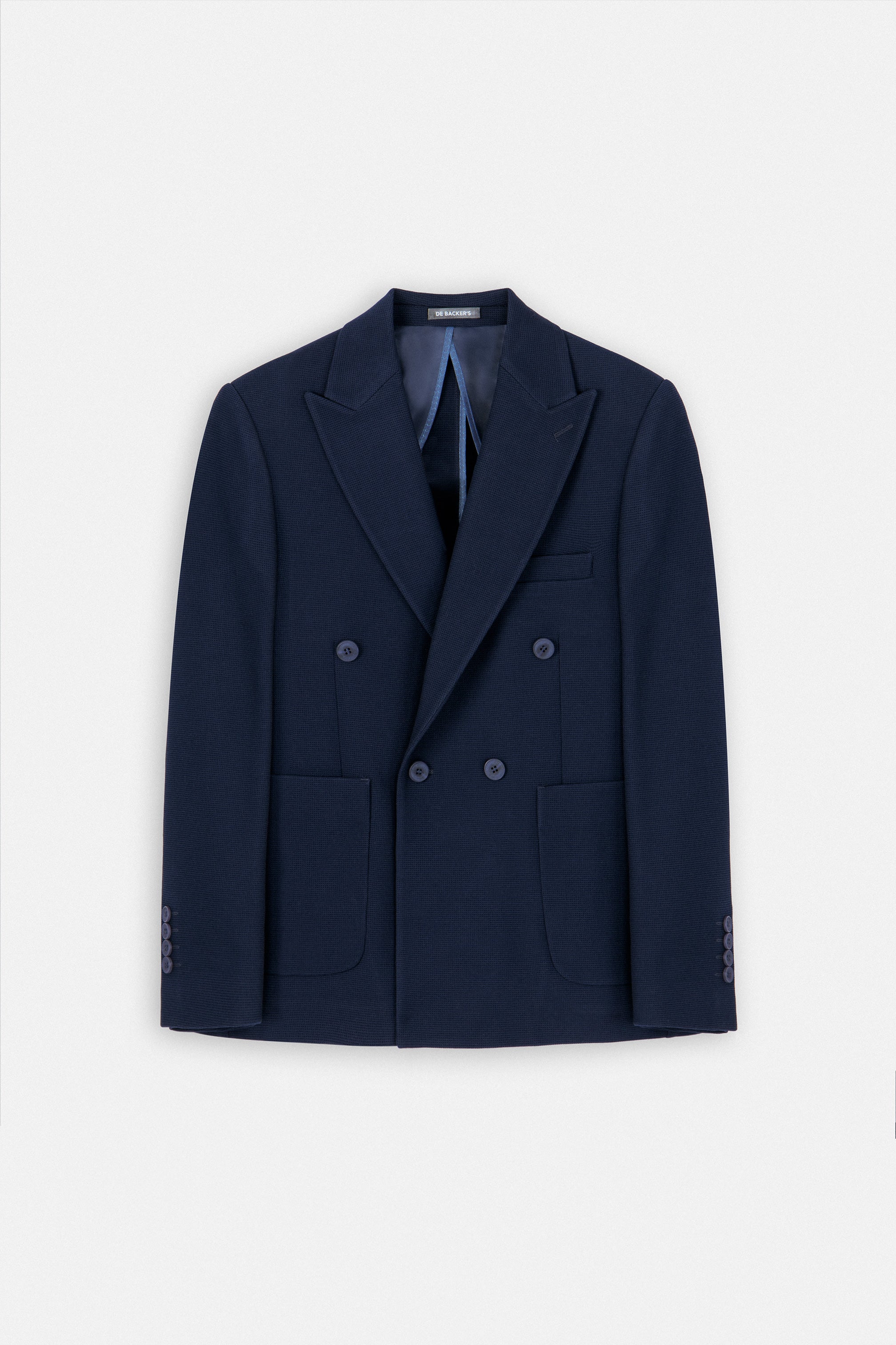 بليزر بنقش كاجوال باللون كحلي