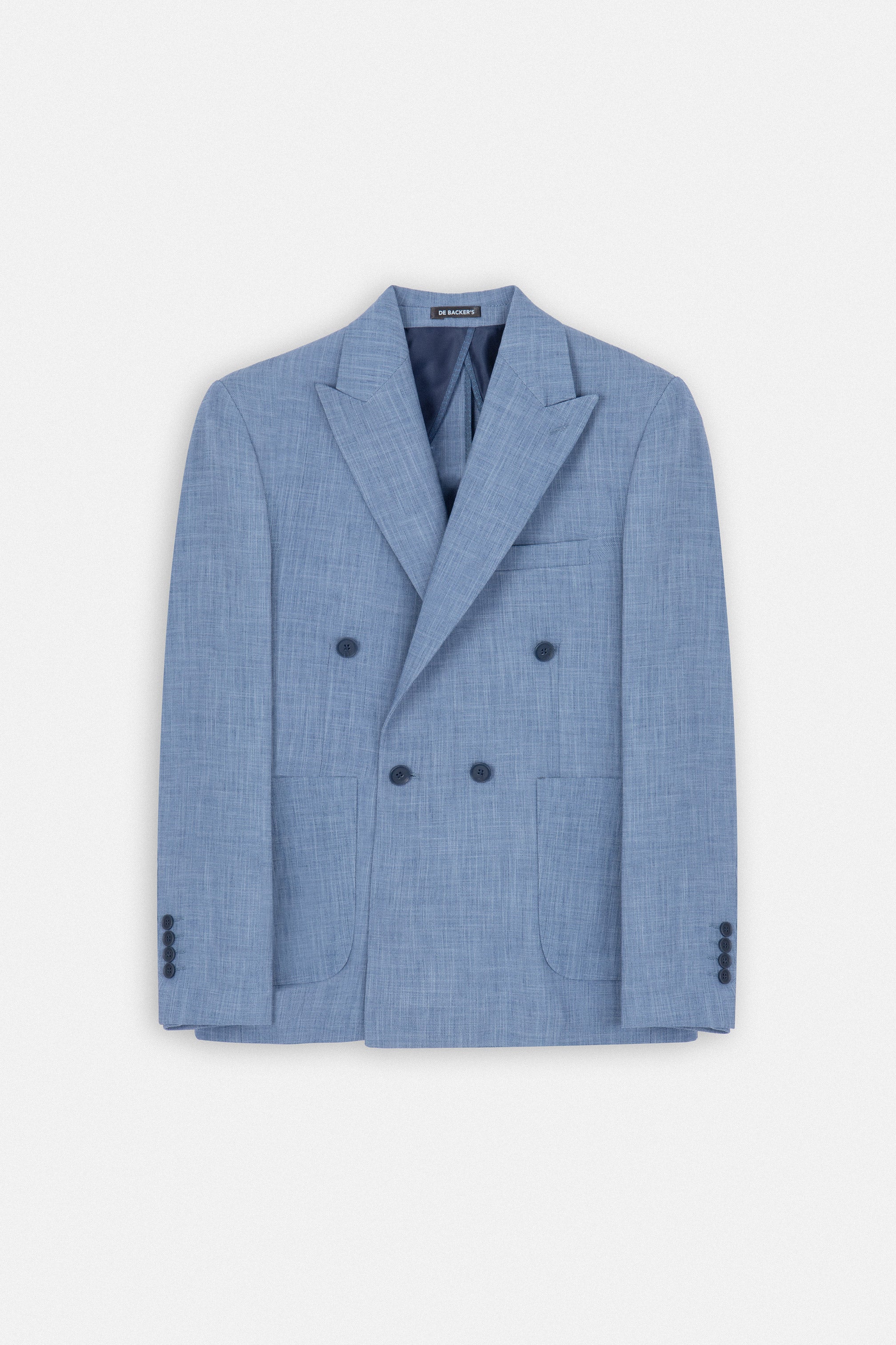 Blue patterned Casual Blazer