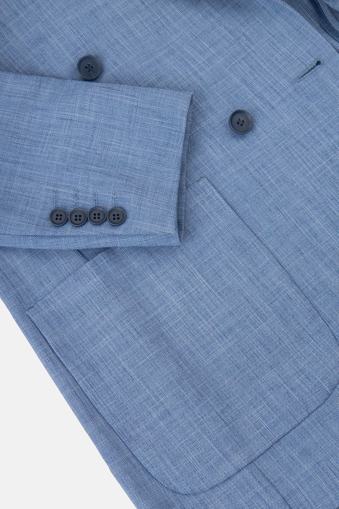 Blue patterned Casual Blazer