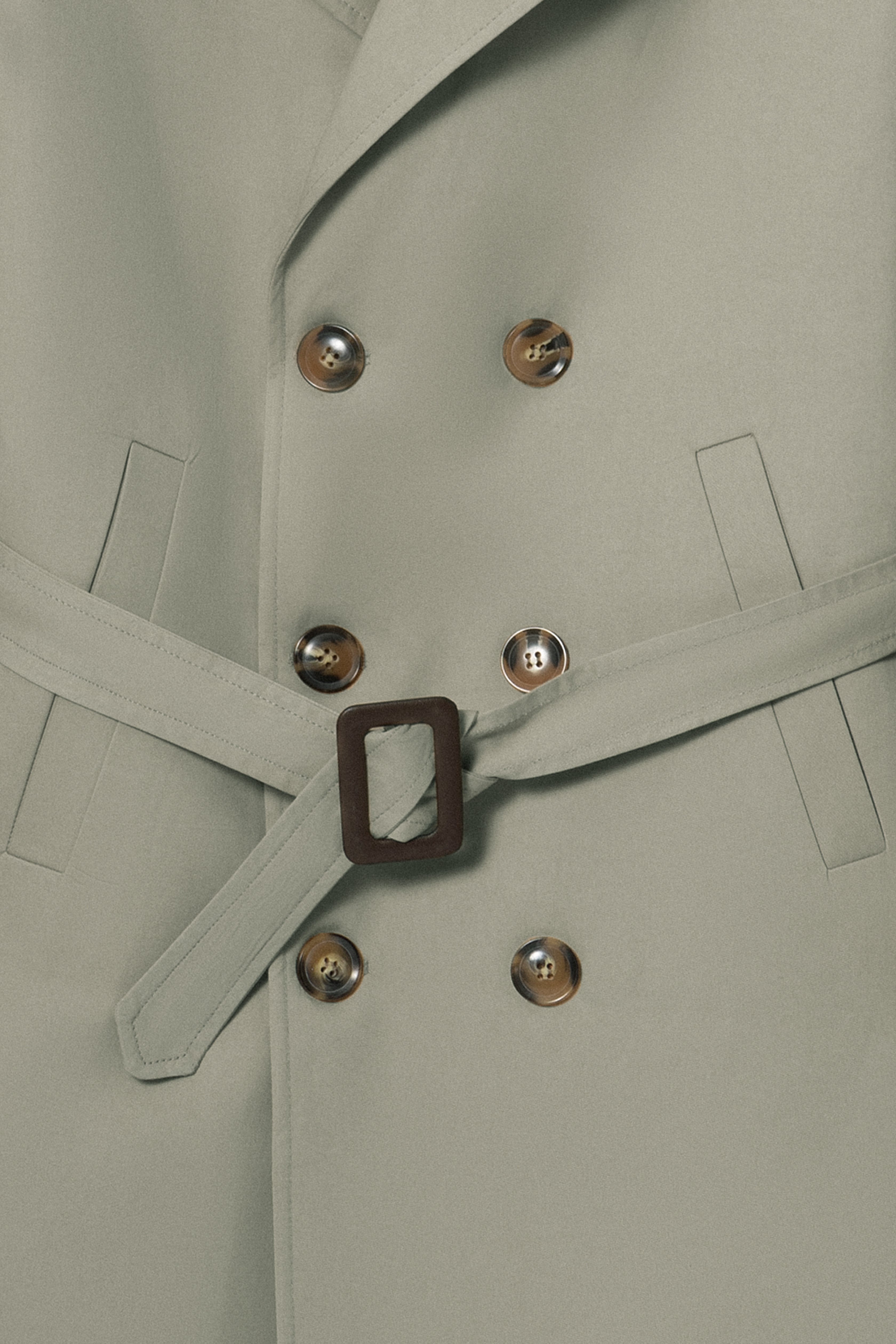 Sage Green Trench Coat