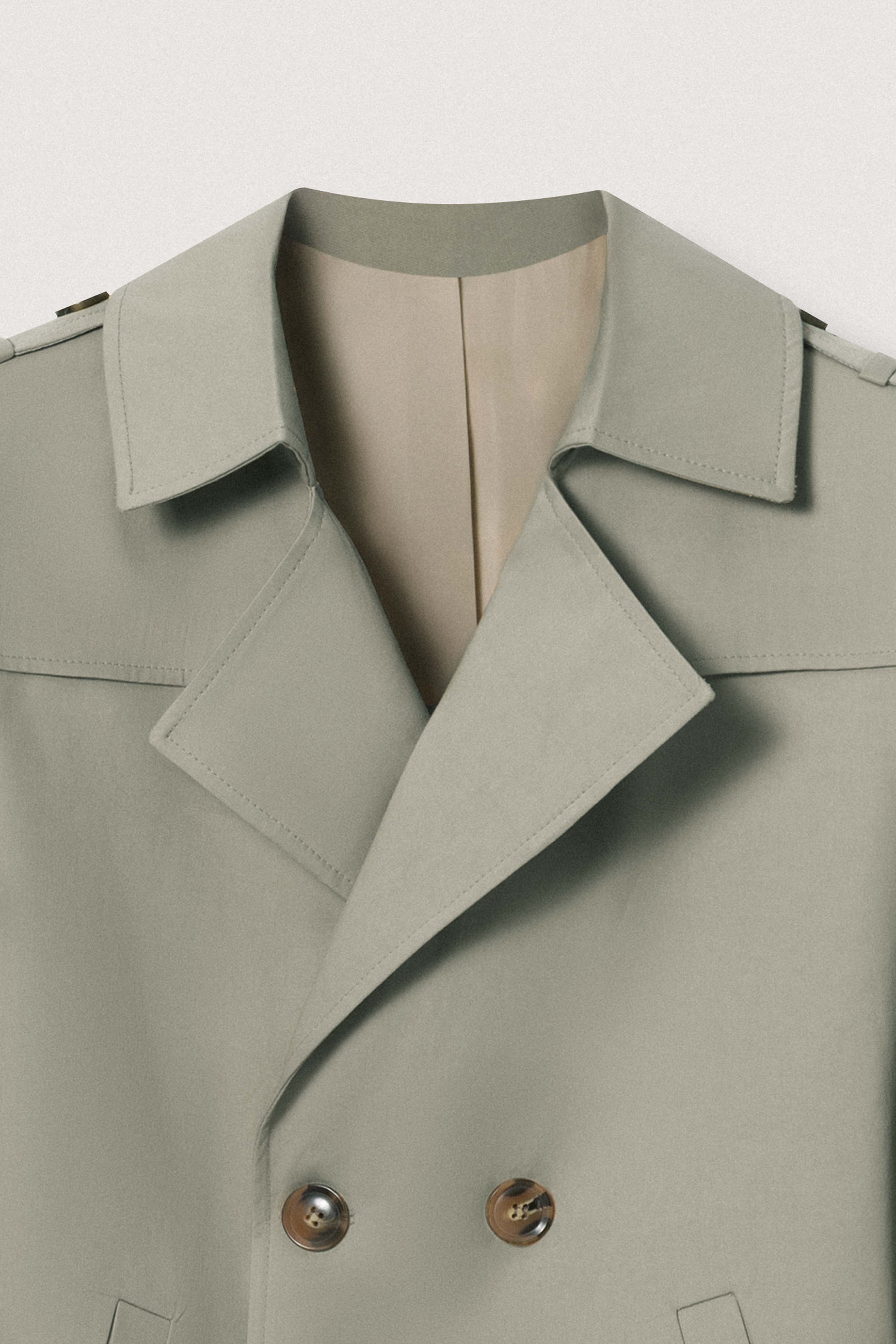 Sage Green Trench Coat