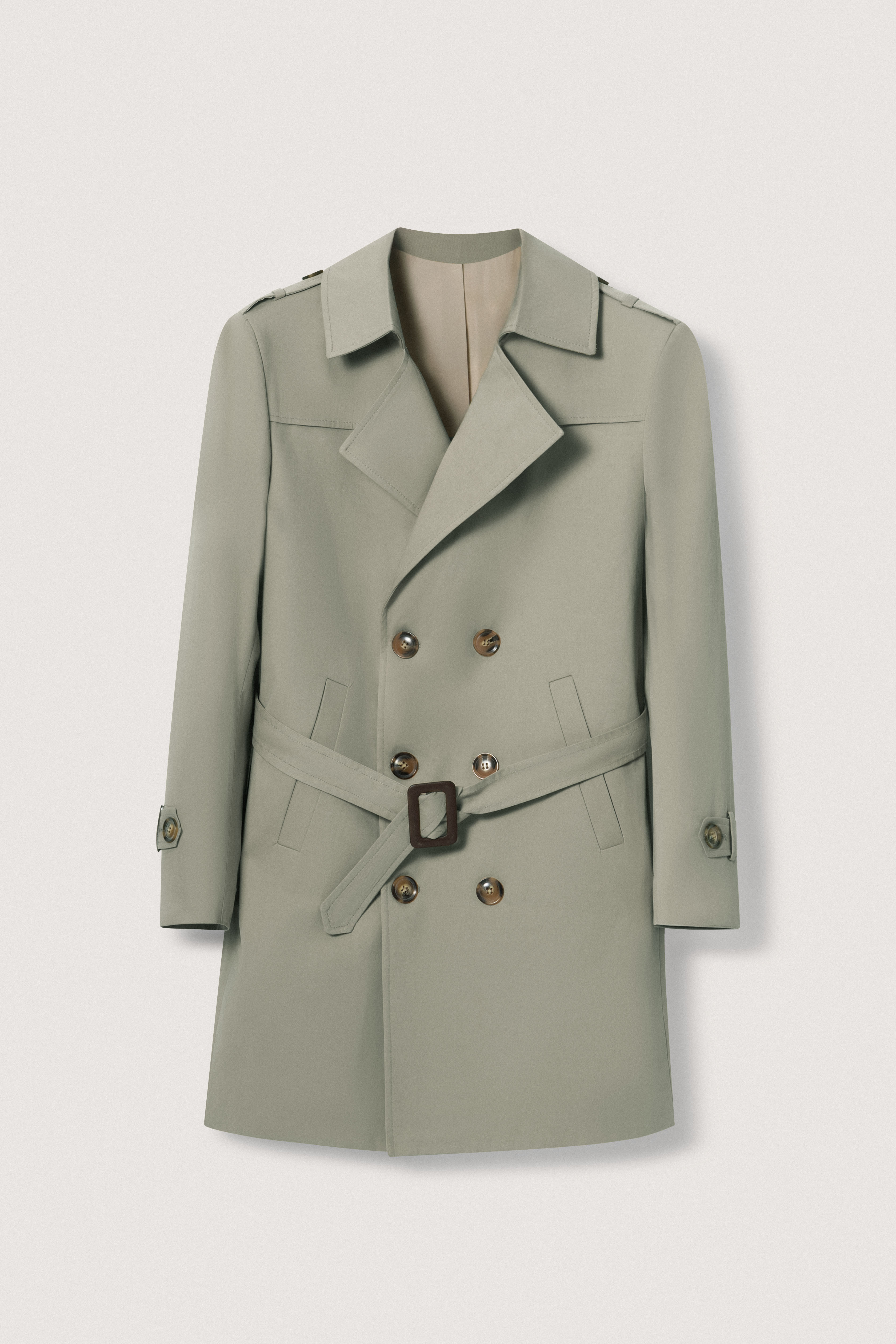 Sage Green Trench Coat