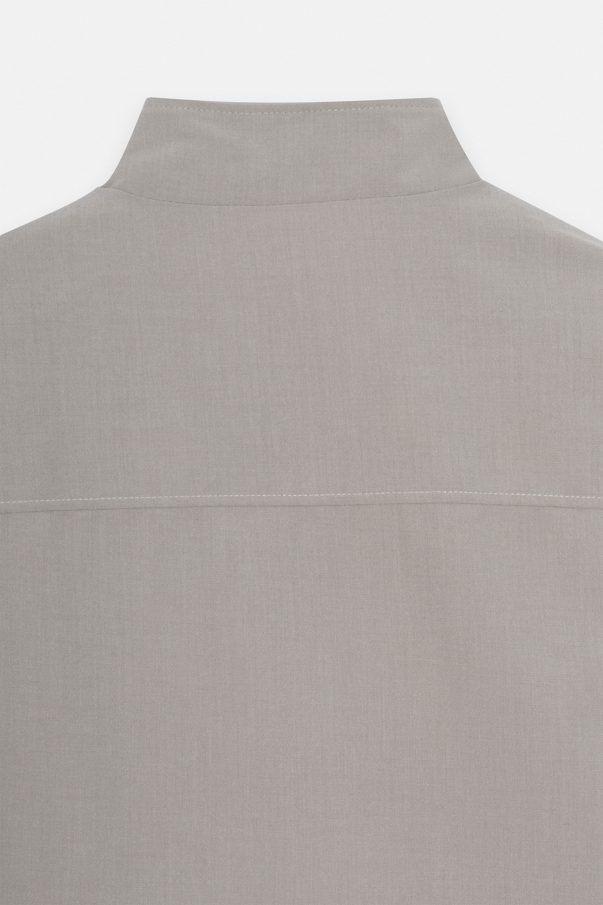 Beige Zip-Up Vest