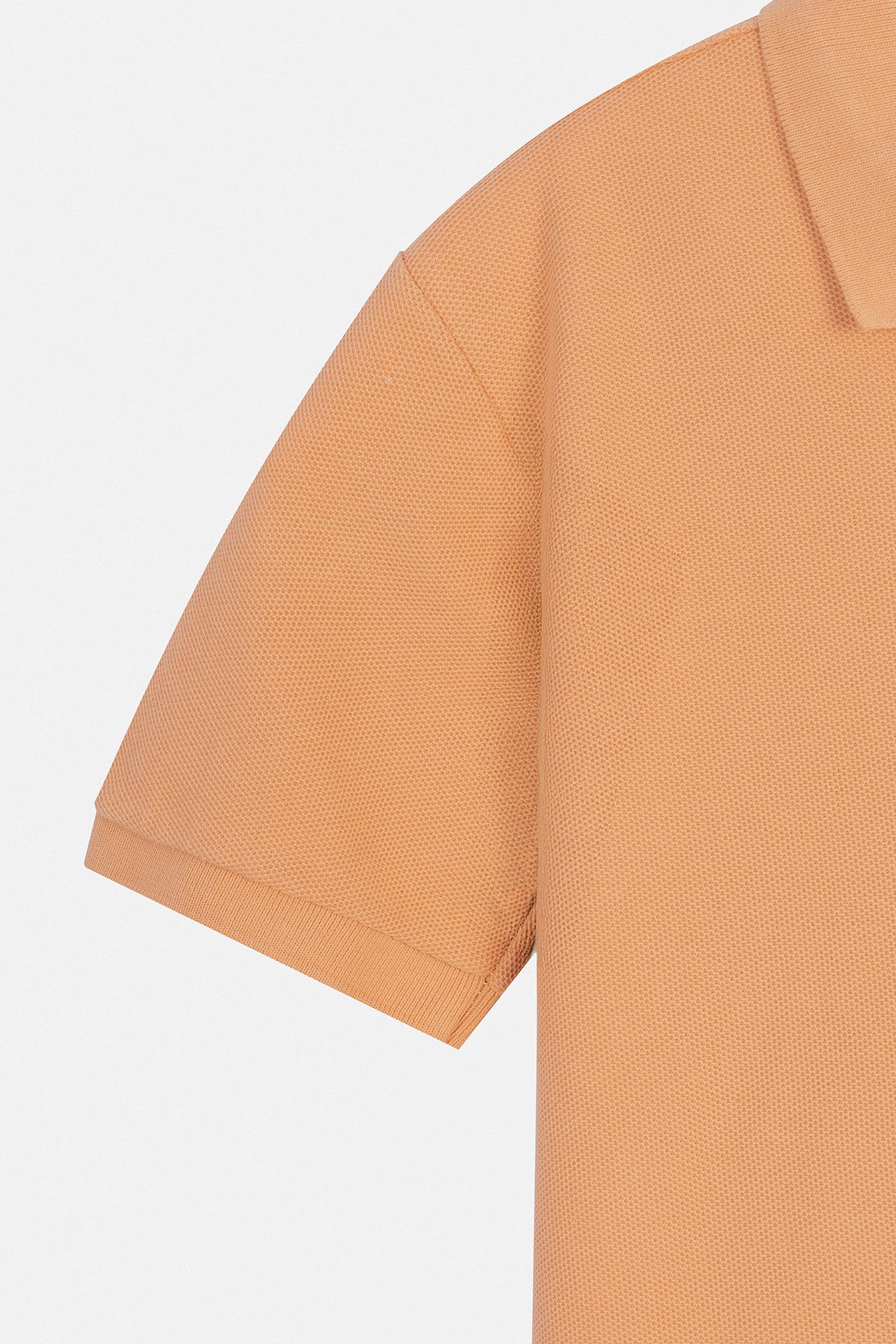 Pique Orange Cotton Polo