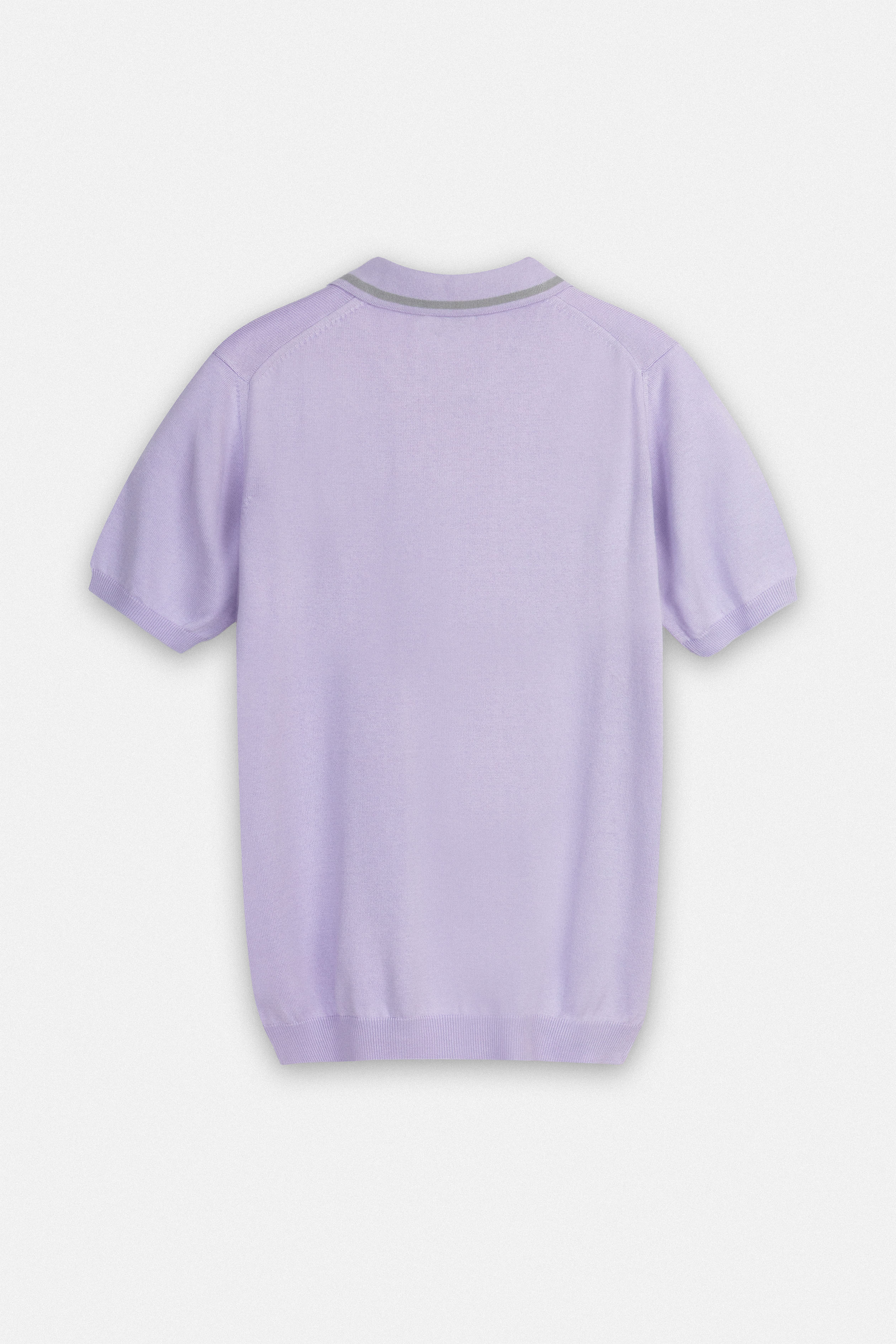 Knitted Levander V-Neck Polo