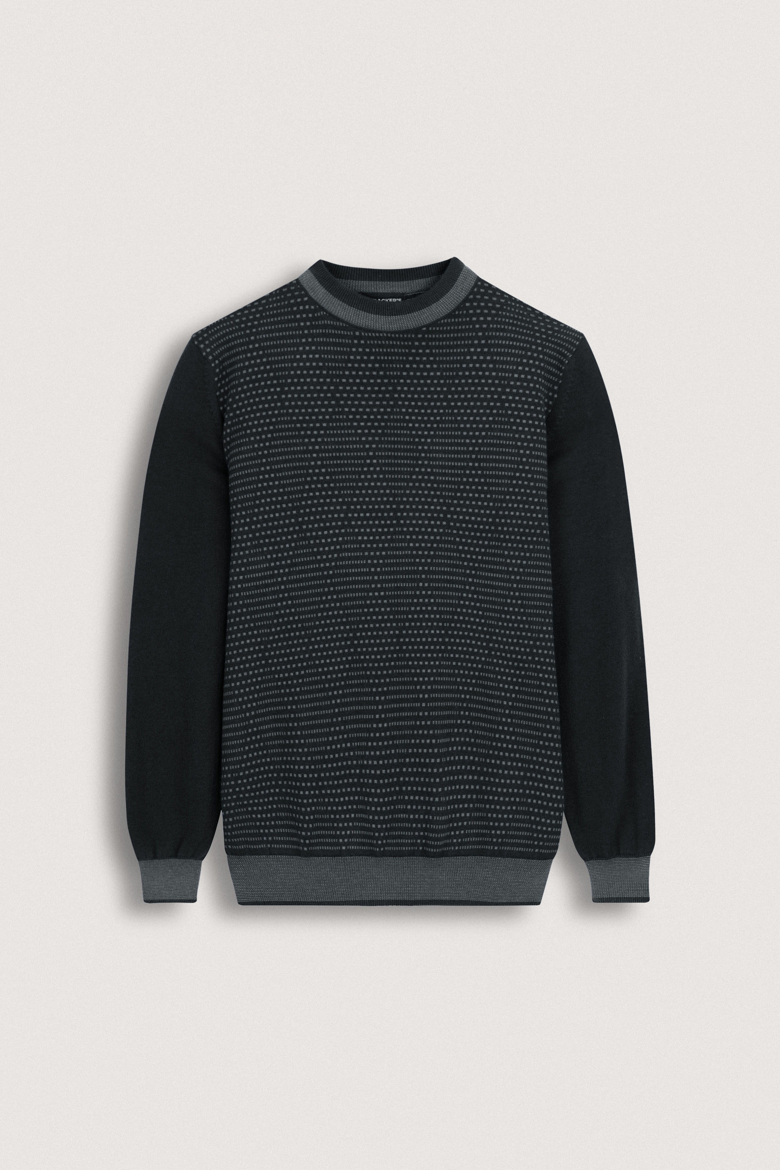 Black Crew Neck Pullover