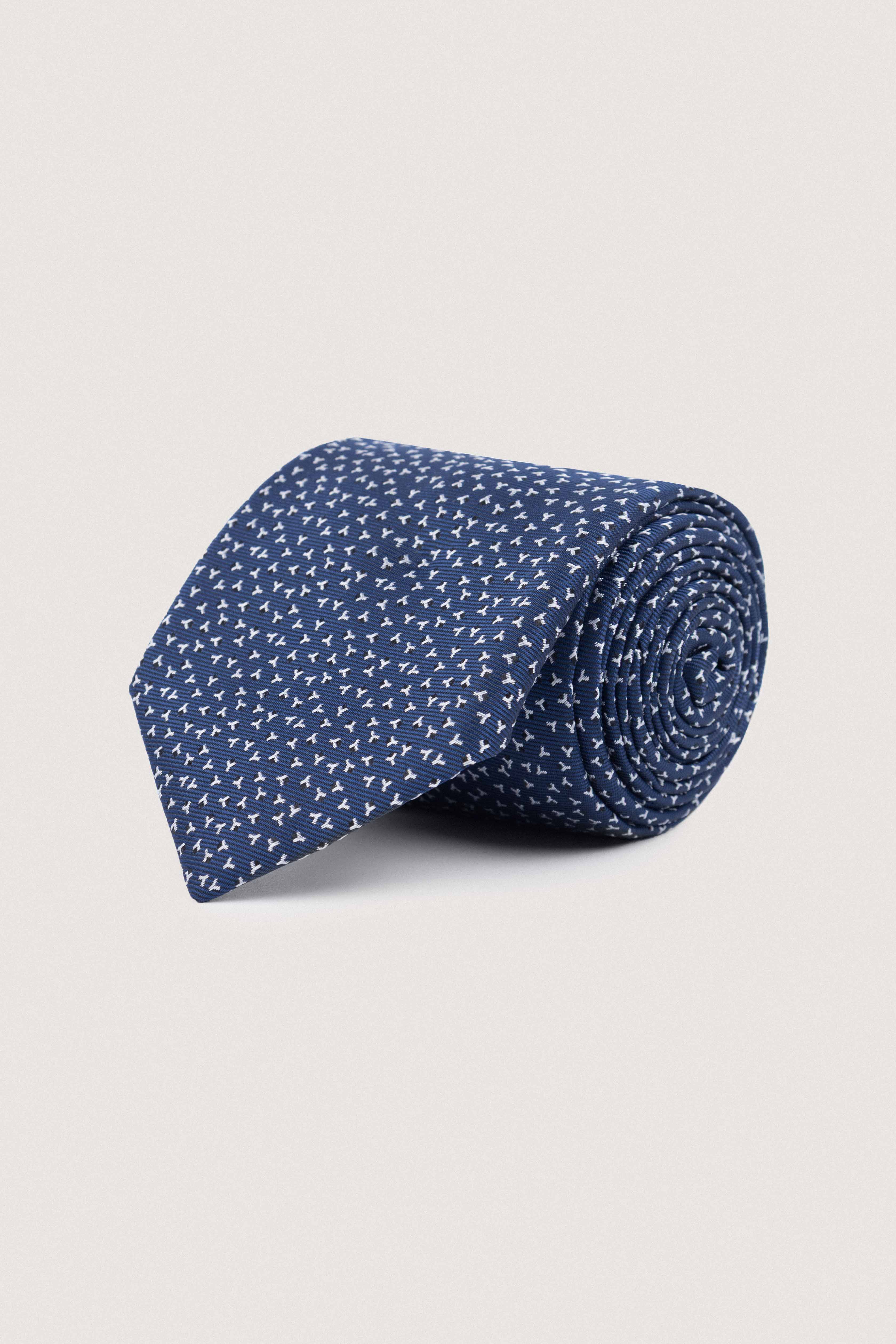 Manhattan Blue Jacquard Necktie