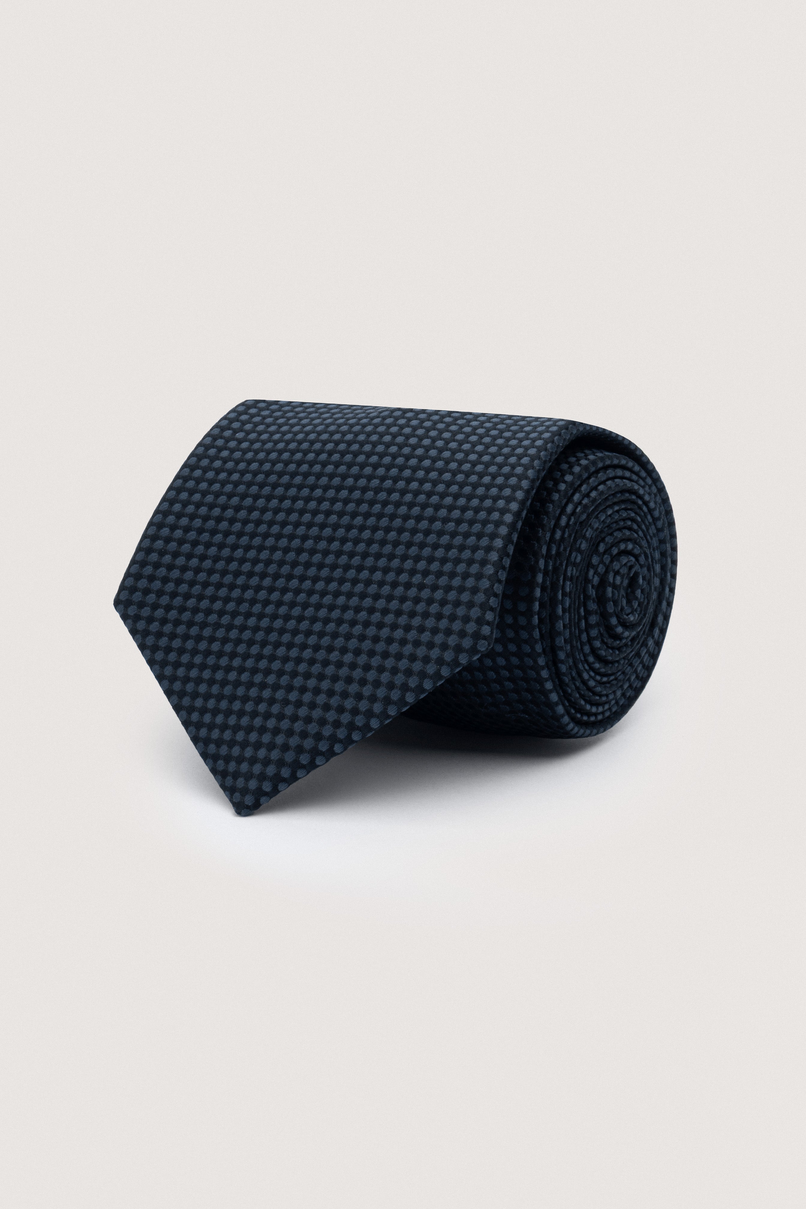 Dark Green Necktie with Handkerchief