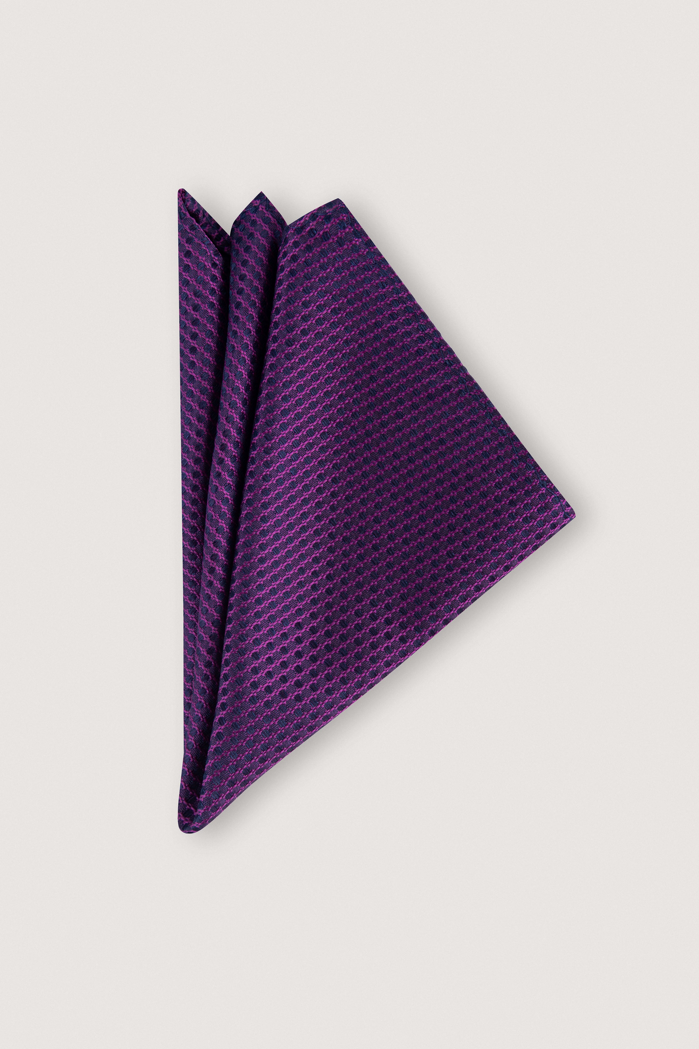 Mauve Necktie with Handkerchief